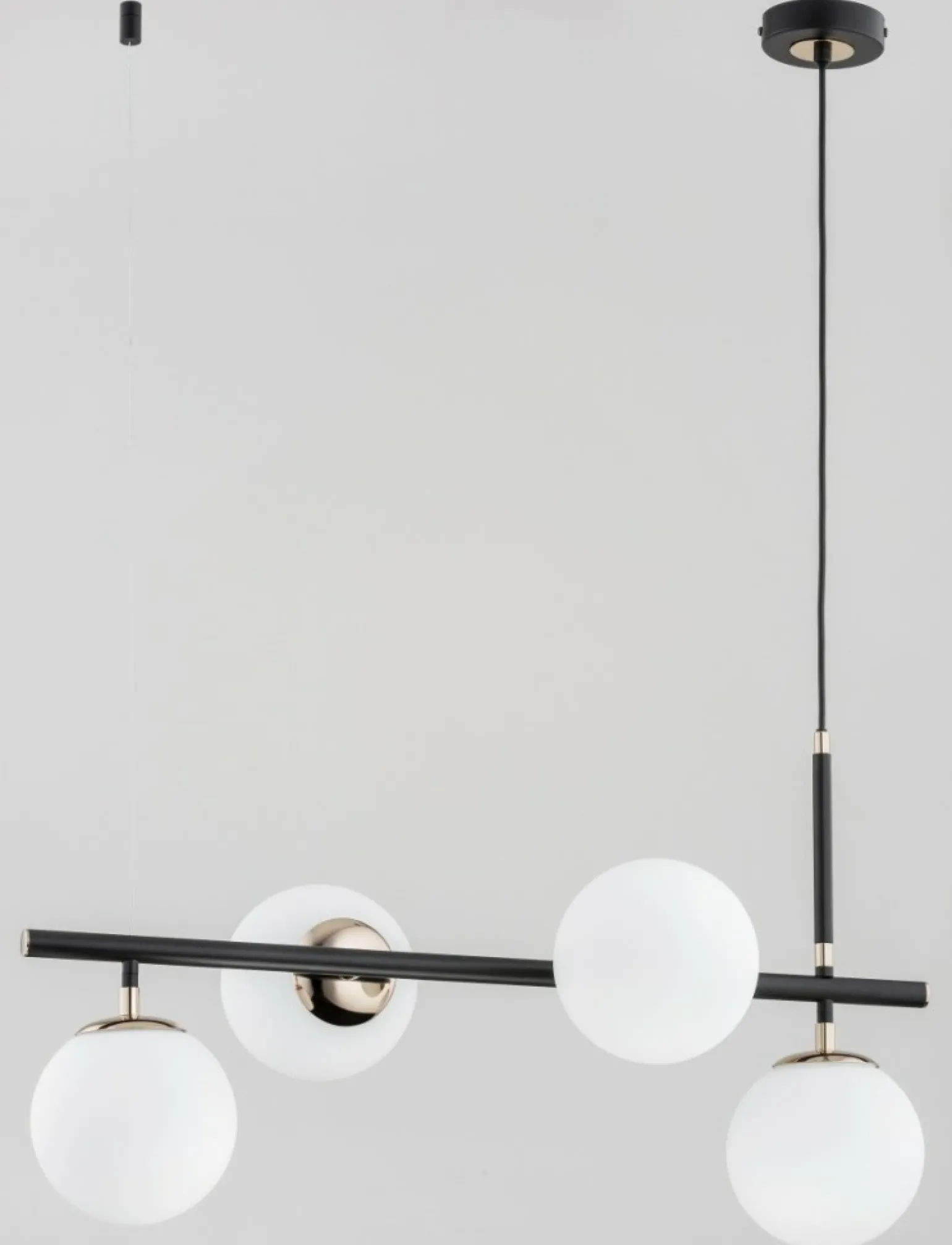 Cheap Elegancka, czarno-złota lampa wisząca, 4 żarówki AL 62203 | Kaja Żyrandole Nowoczesne
