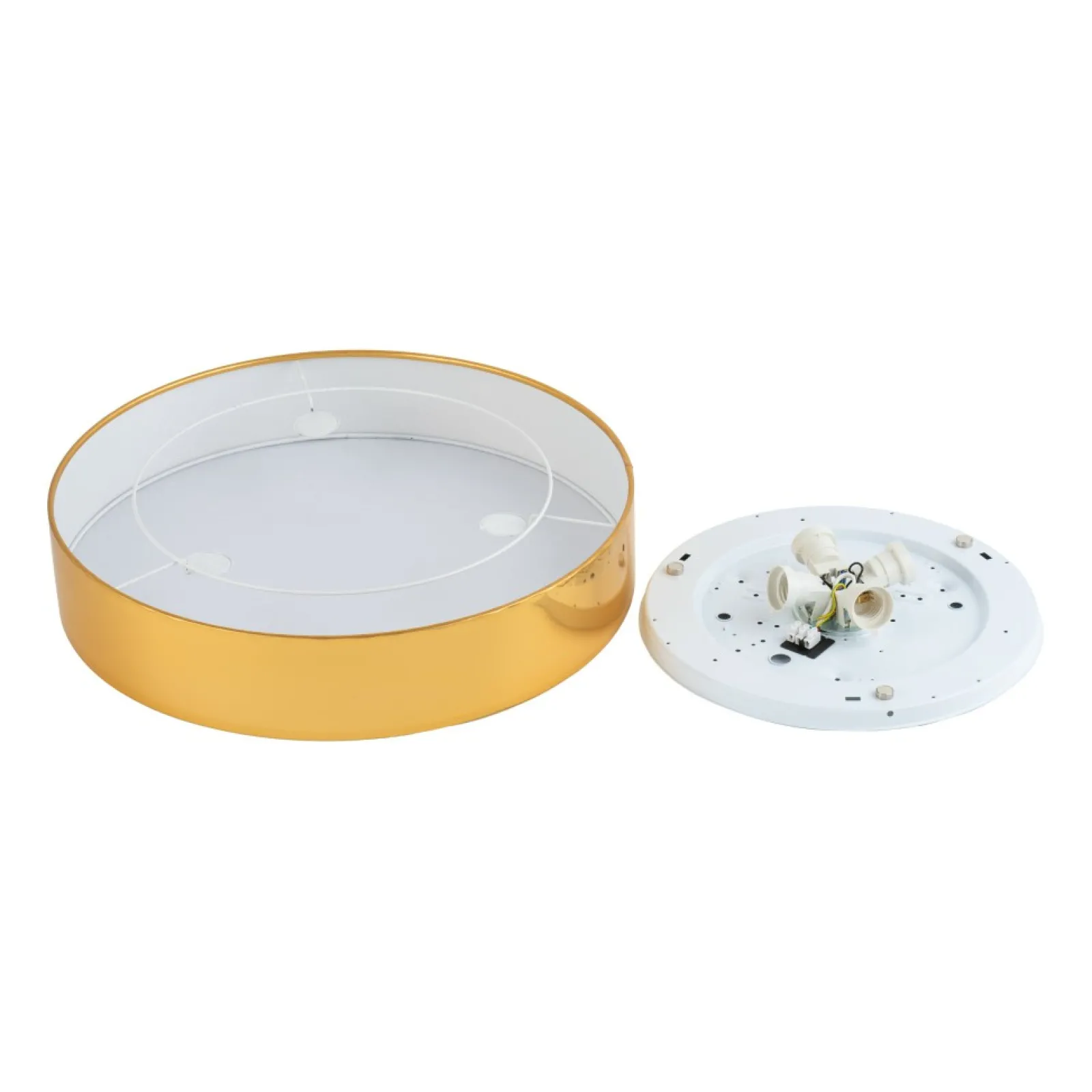 Sklep Kaja Elegancka lampa sufitowa ⌀60cm złoty abażur TK 4843 z serii RONDO GOLD* Plafony Nowoczesne