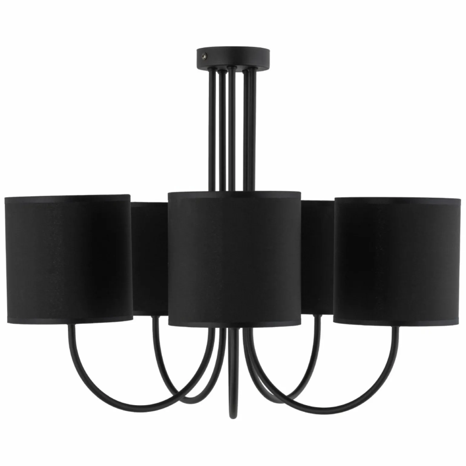 Shop Elegancka lampa sufitowa z czarno-złotymi abażurami TK 4595 – TORENS Żyrandole Nowoczesne