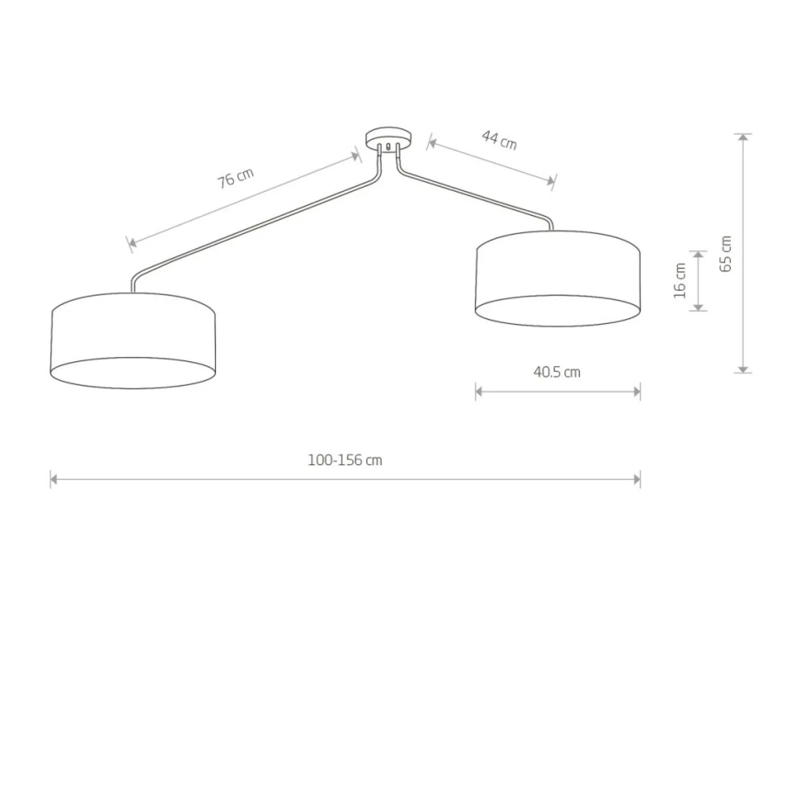 Outlet Elegancka lampa sufitowa z mi abażurami 7948 | Kaja Oświetlenie Żyrandole Nowoczesne