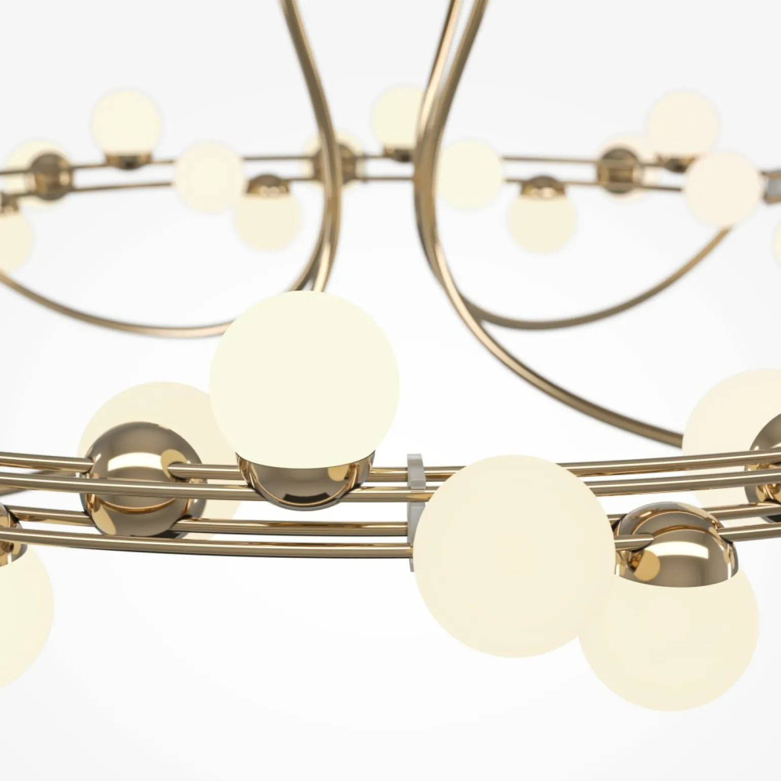 Shop Elegancka lampa sufitowa, złoty kolor MOD081CL-L48G3K z serii TESSARA Żyrandole Nowoczesne