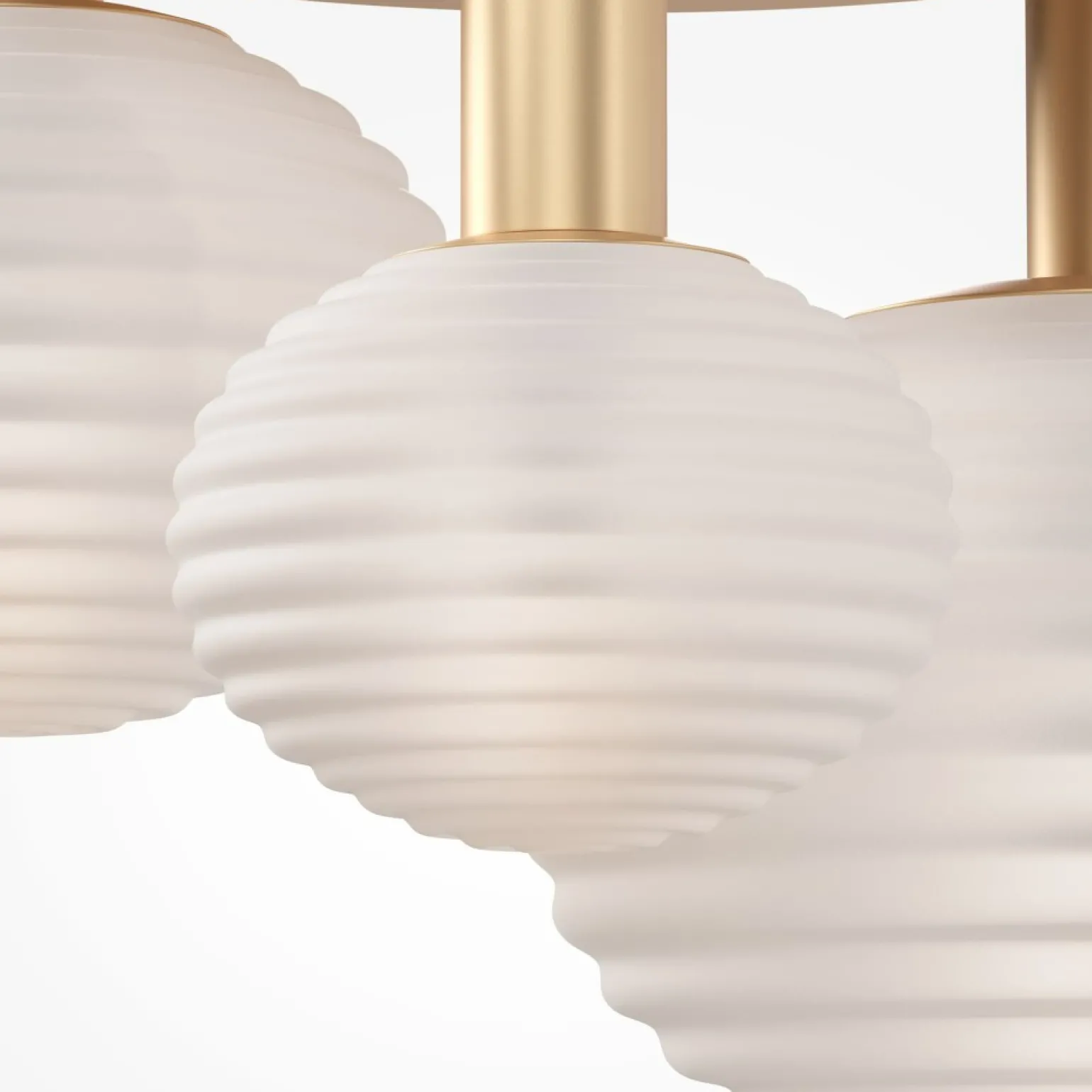 Fashion Elegancka lampa wisząca, ozdobne klosze MOD268CL-03G z serii REELS Żyrandole Nowoczesne
