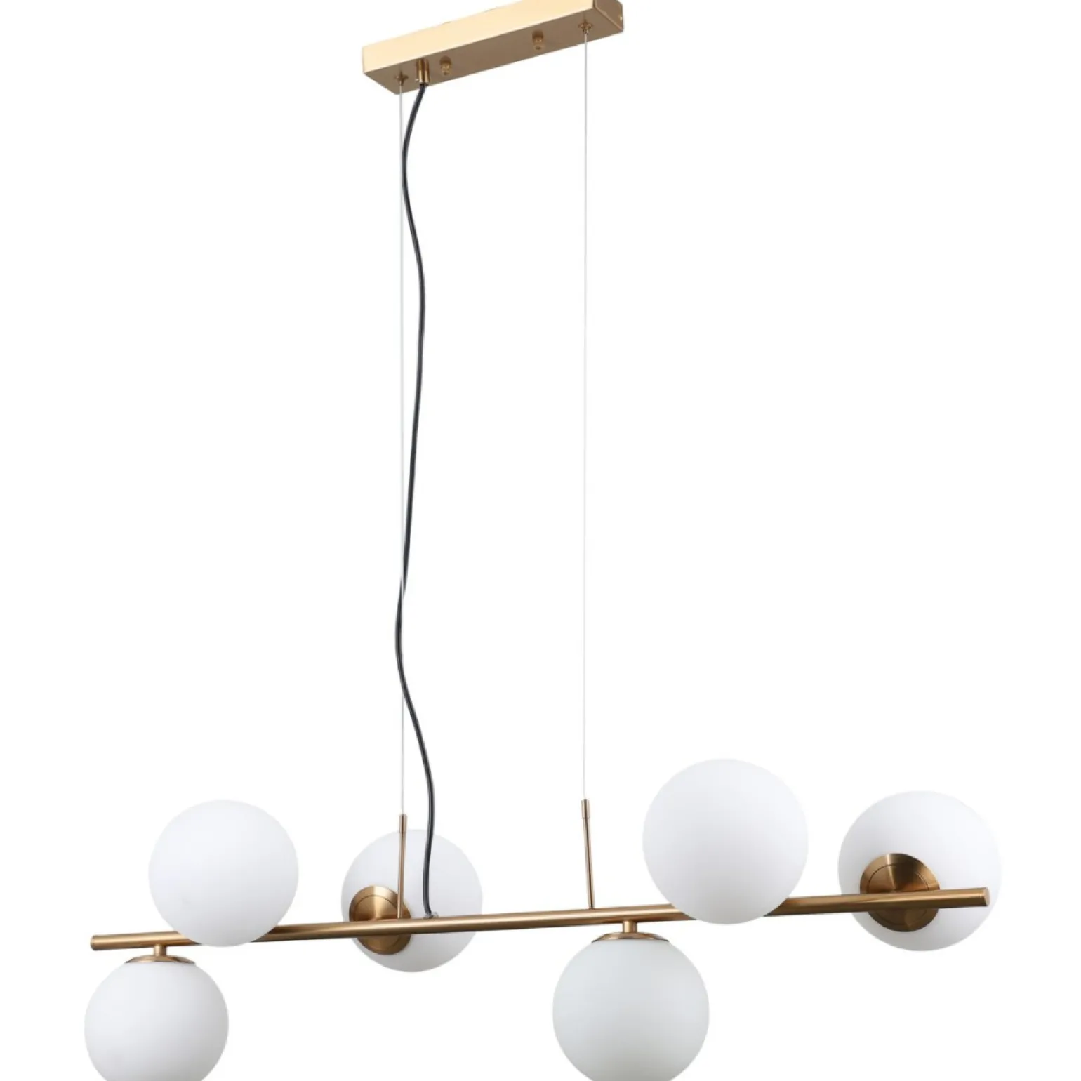 Discount Elegancka lampa wisząca z kulami PND-5510-6-HBR RADDI | Kaja Żyrandole Nowoczesne