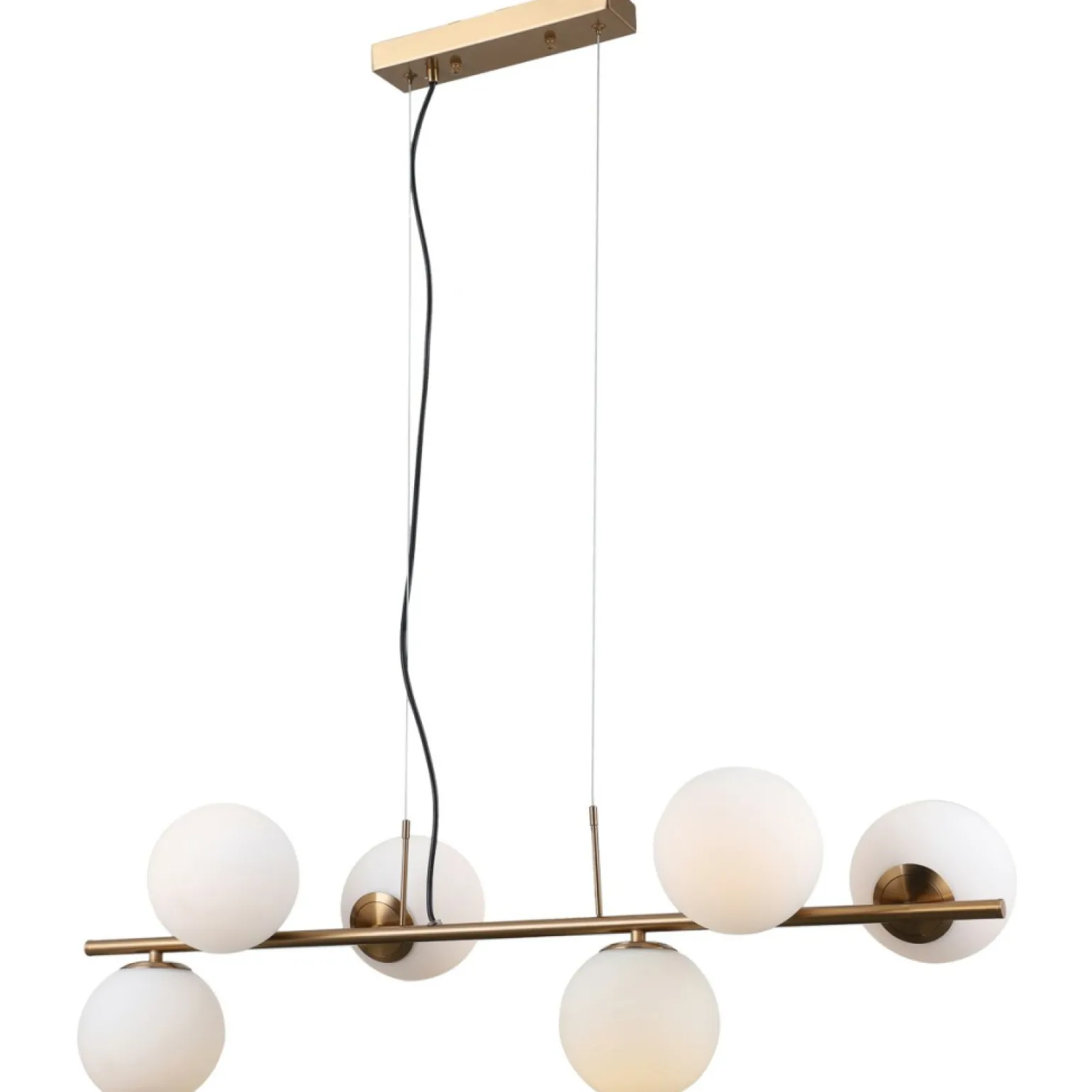 Discount Elegancka lampa wisząca z kulami PND-5510-6-HBR RADDI | Kaja Żyrandole Nowoczesne