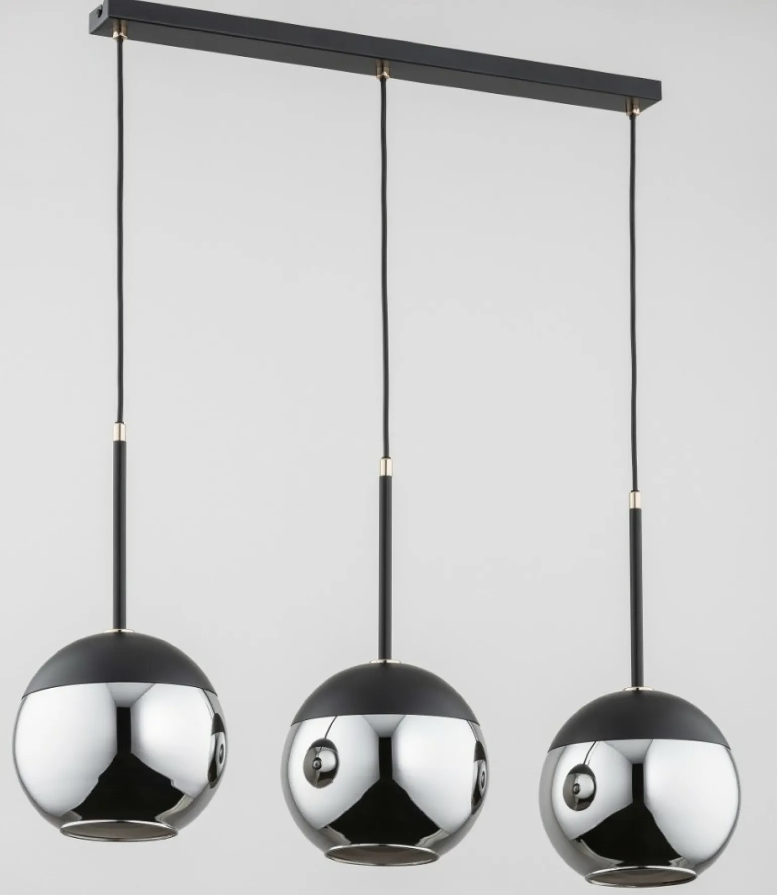 Discount Elegancka lampa wisząca z lustrzanymi kloszami AL 62158 | Kaja Żyrandole Nowoczesne