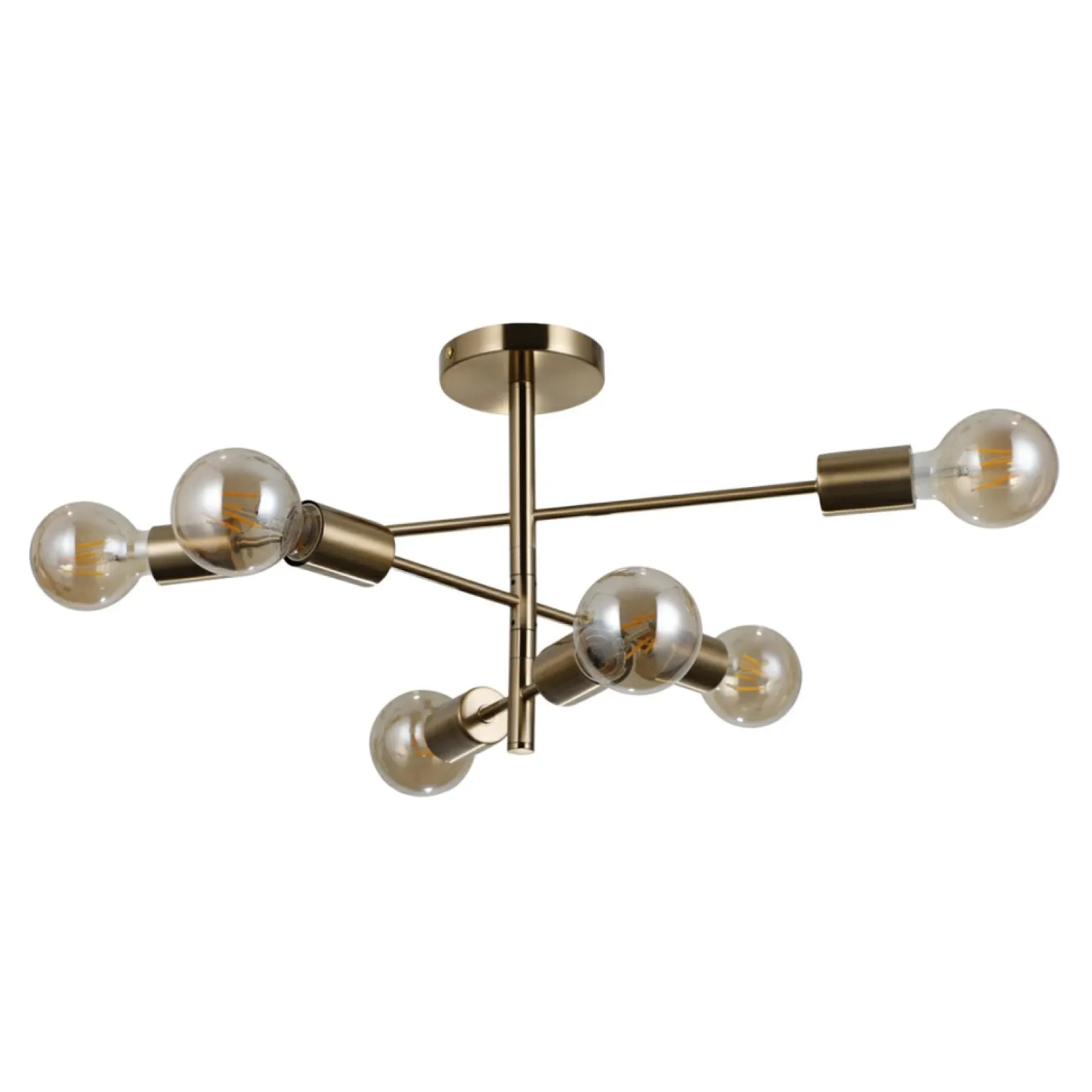 New Elegancka lampa z obrotowymi ramionami PND-4025-6-HBR z serii PIANSI Żyrandole Nowoczesne
