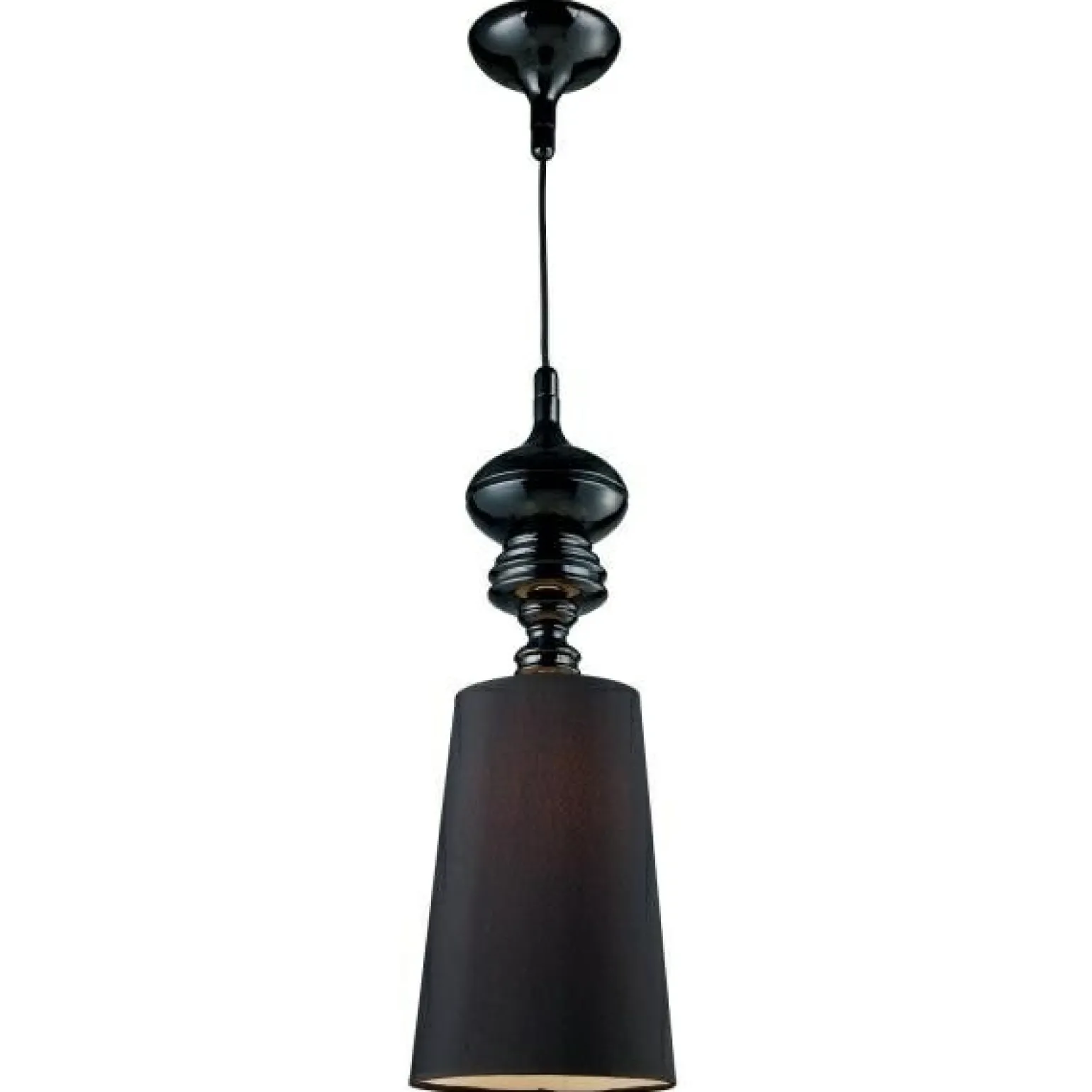 Best Sale Elegancka, pojedyncza lampa wisząca AZ0064 BAROCO BLACK | Kaja Żyrandole Nowoczesne