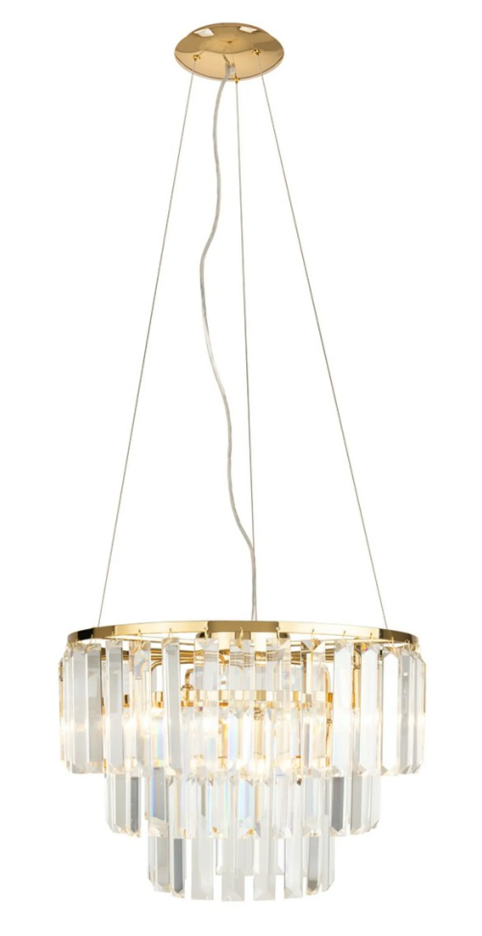 Best Sale Elegancka, złota lampa wisząca Ø42cm MX P0423 MONACO | Kaja Żyrandole Nowoczesne