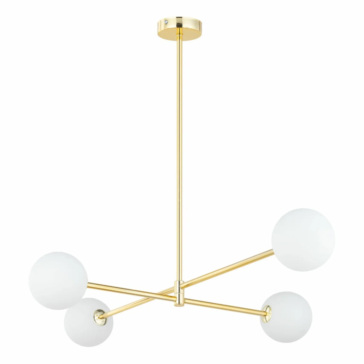 Hot Elegancka, złota lampa wisząca do stylowej sypialni TK 4737 - SARIUS Żyrandole Nowoczesne