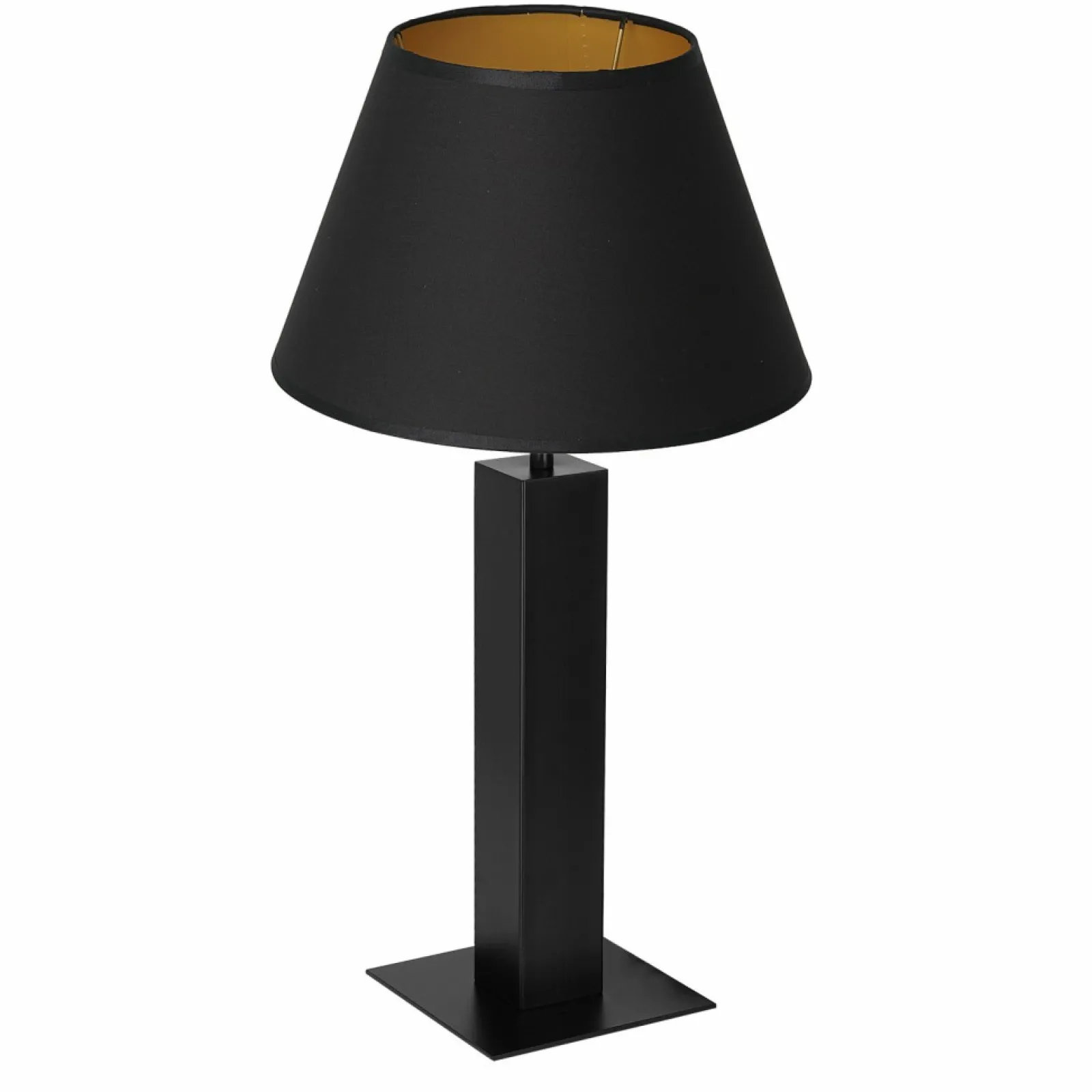 Sklep Kaja Estetyczna lampka stołowa, czarno-złota LX 3612 z serii TABLE LAMPS* Lampki Stołowe Z Abażurem | Tradycyjne Lampki Stołowe