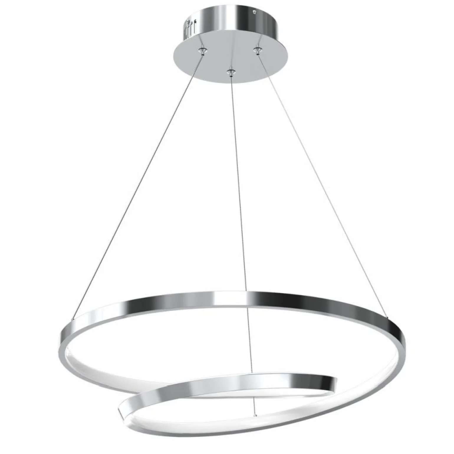 Online Fantazyjna, srebrna lampa wisząca LED ML7949 LUCERO | Kaja Oświetlenie Żyrandole Nowoczesne