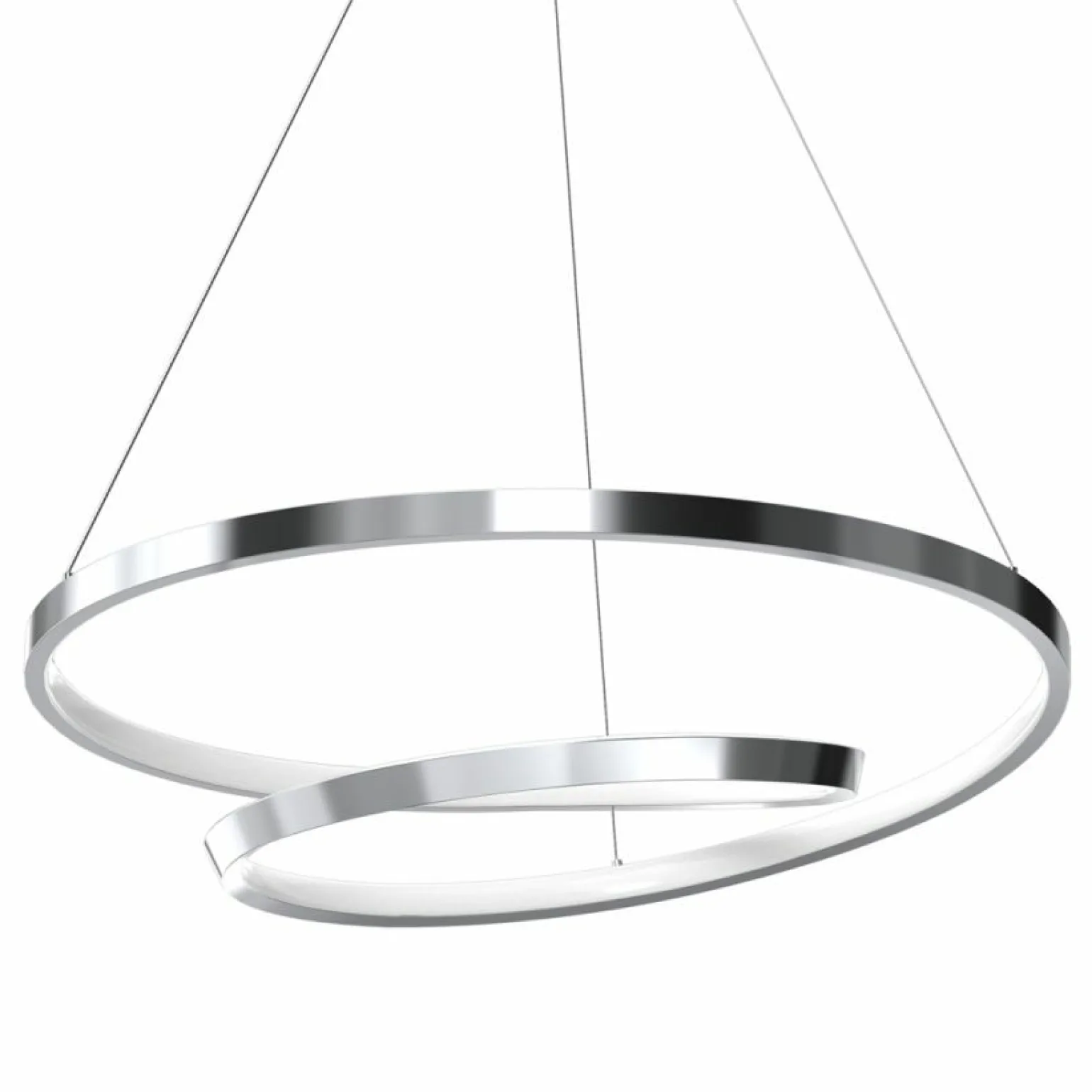 Online Fantazyjna, srebrna lampa wisząca LED ML7949 LUCERO | Kaja Oświetlenie Żyrandole Nowoczesne
