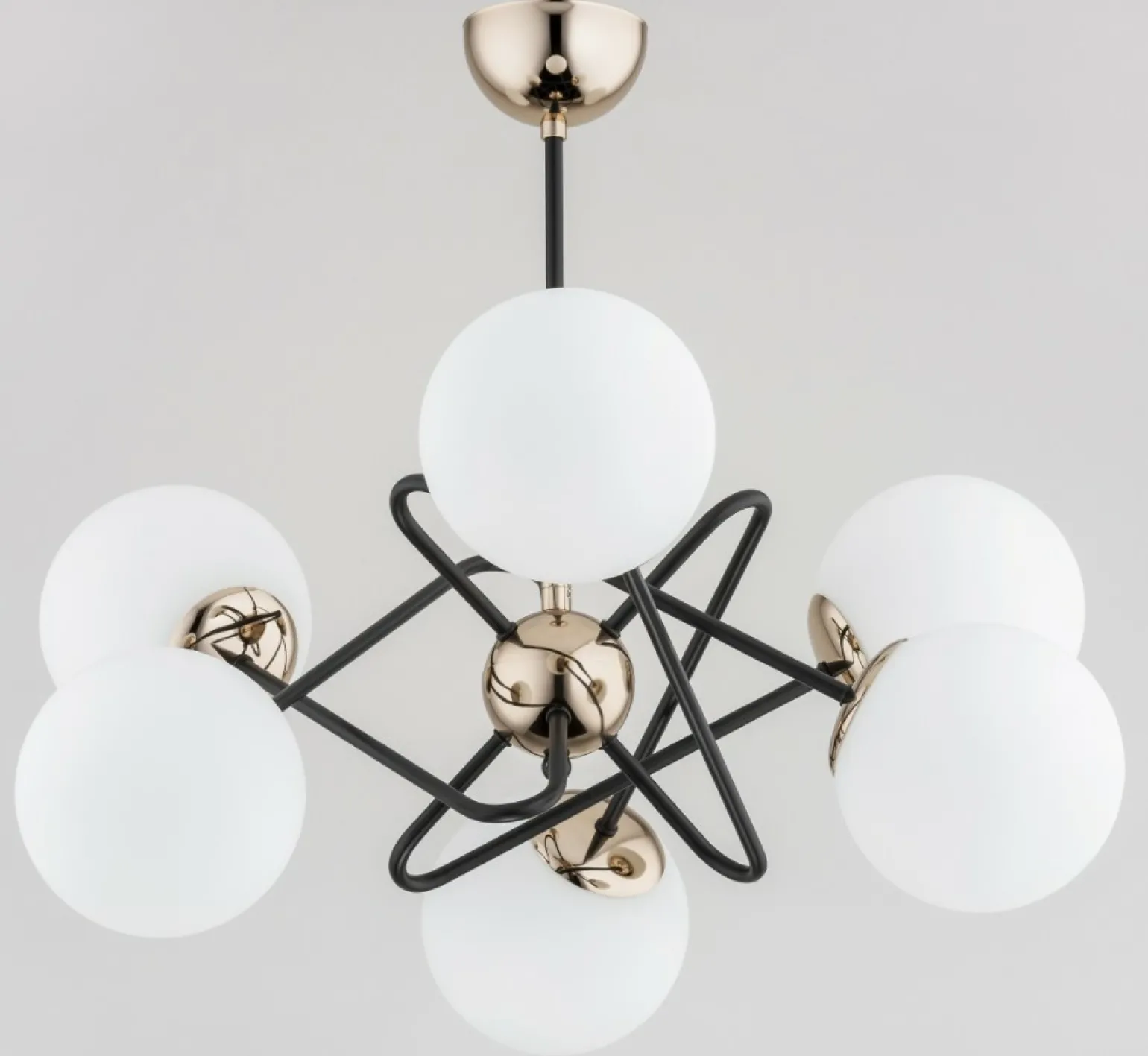 Shop Finezyjna lampa sufitowa z białymi kloszami AL 63104 | Kaja Żyrandole Nowoczesne