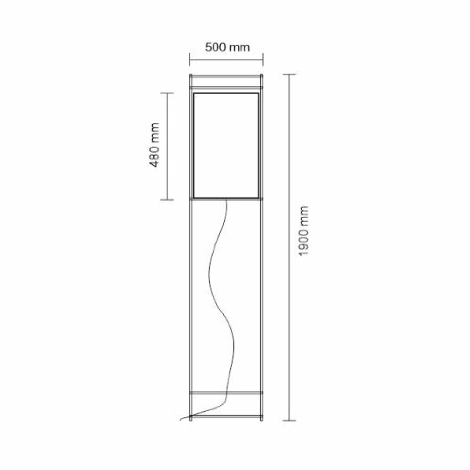 Sklep Kaja Geometryczna, abażurowa lampa - czarny 190cm ANT 9030 PAA | Kaja* Lampy Podłogowe Z Abażurem