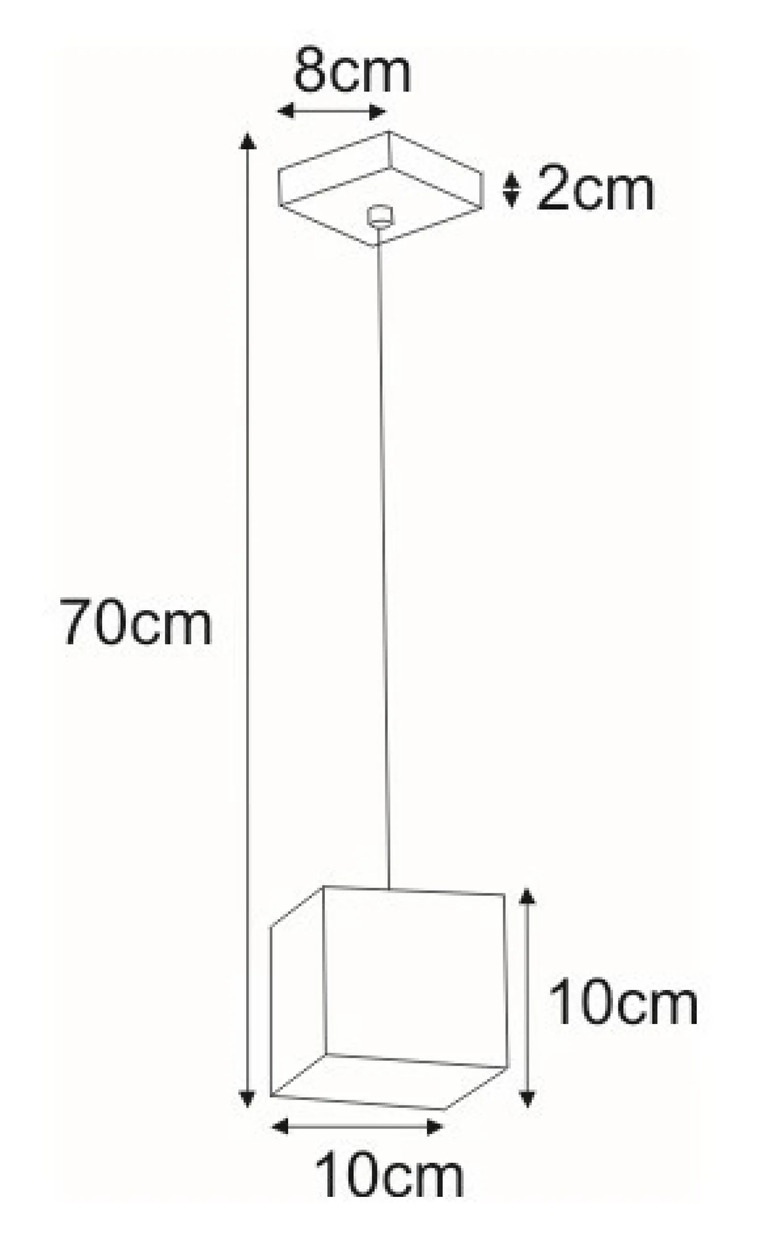 Best Geometryczna, biała lampa wisząca K-4210 KUBIK WHITE | Kaja Żyrandole Nowoczesne