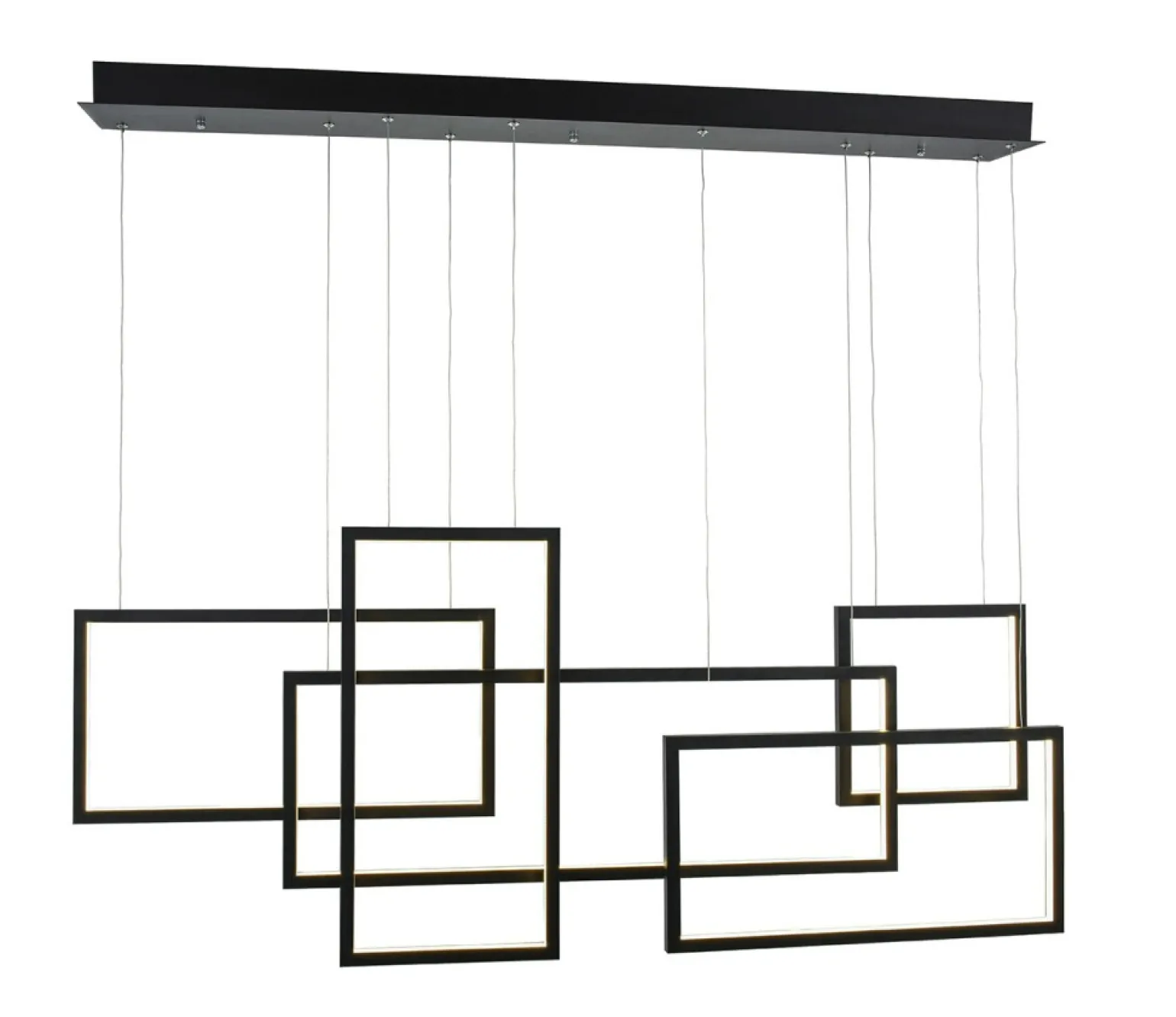 Best Sale Geometryczna lampa wisząca do jadalni loft AZ2850 QUADRATUS | Kaja Żyrandole Nowoczesne