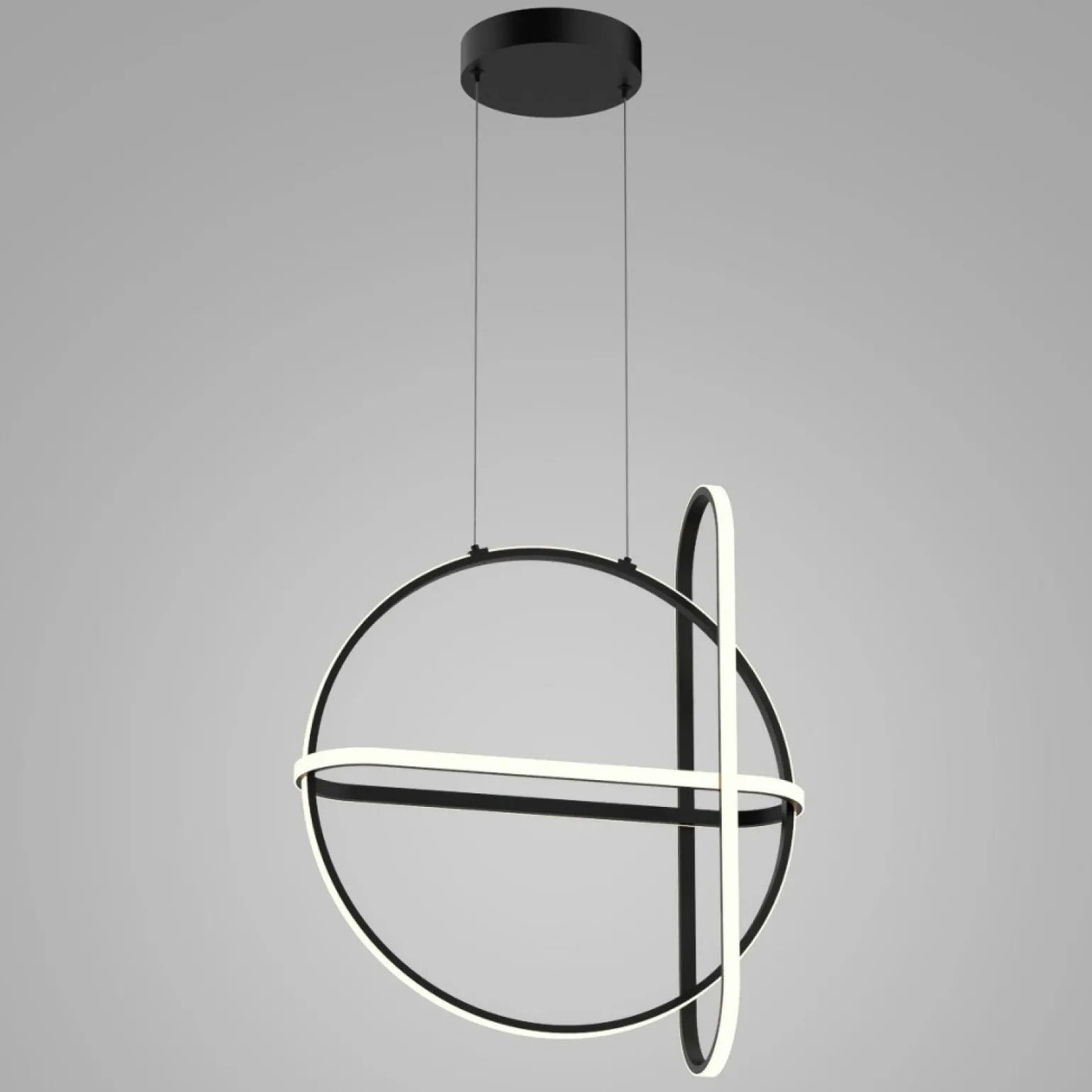 Discount Geometryczna lampa wisząca PND-29772750-3A-BK CERRILA | Kaja Żyrandole Nowoczesne