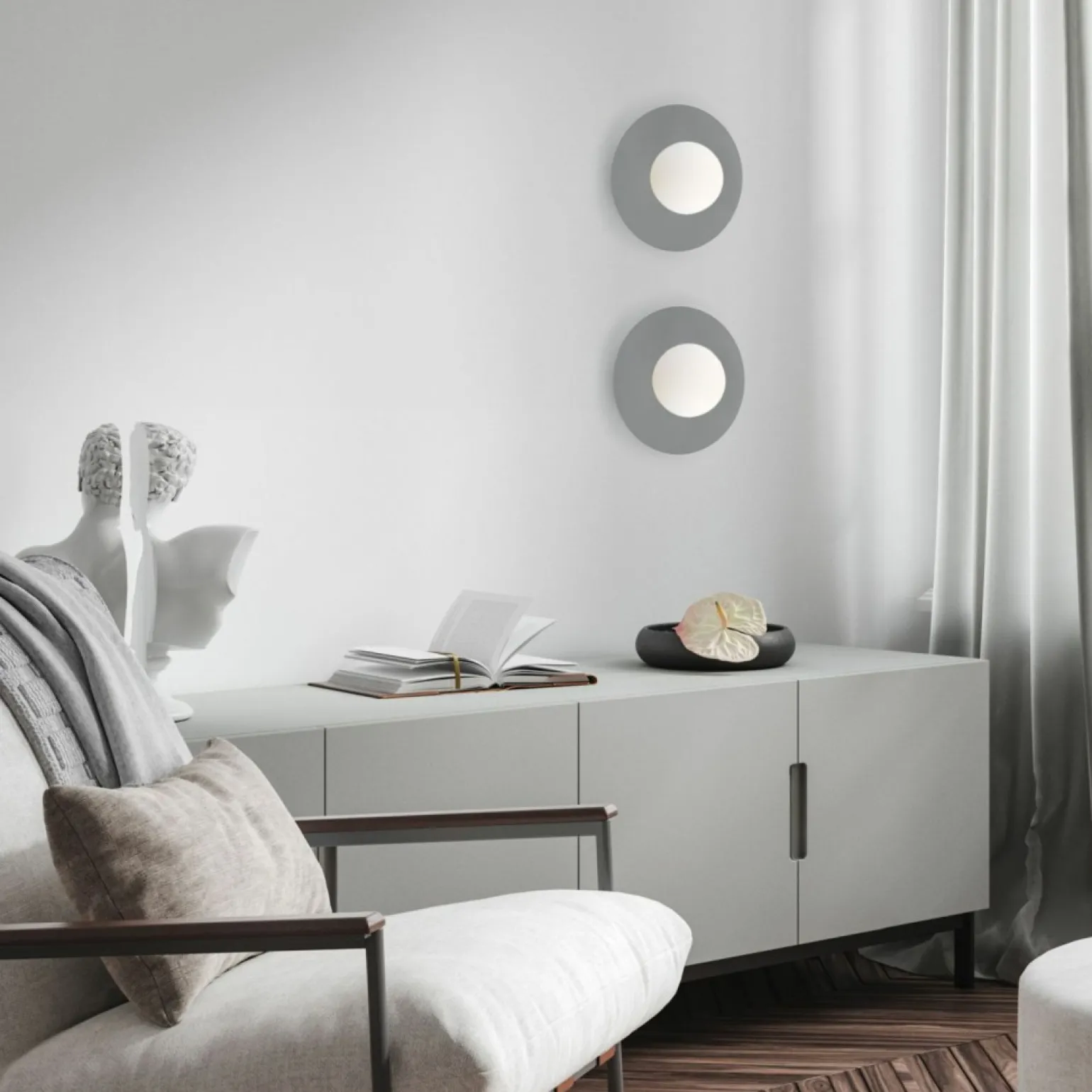 Online Geometryczna, szara lampa sufitowa TK 10232 PIXI | Kaja Oświetlenie Żyrandole Nowoczesne