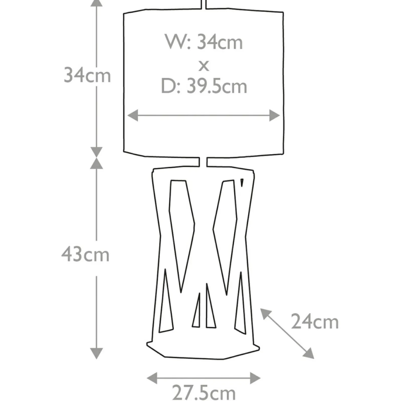 Sklep Kaja Geometryczna, złota lampa stołowa APOLLO-TL z serii APOLLO* Lampki Stołowe Z Abażurem | Tradycyjne Lampki Stołowe