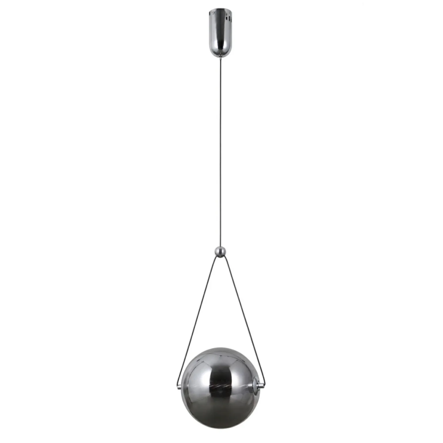 Sale Grafitowa lampa wisząca, ledowa PND-34361-M-CH-SG z serii RASTIA Żyrandole Nowoczesne