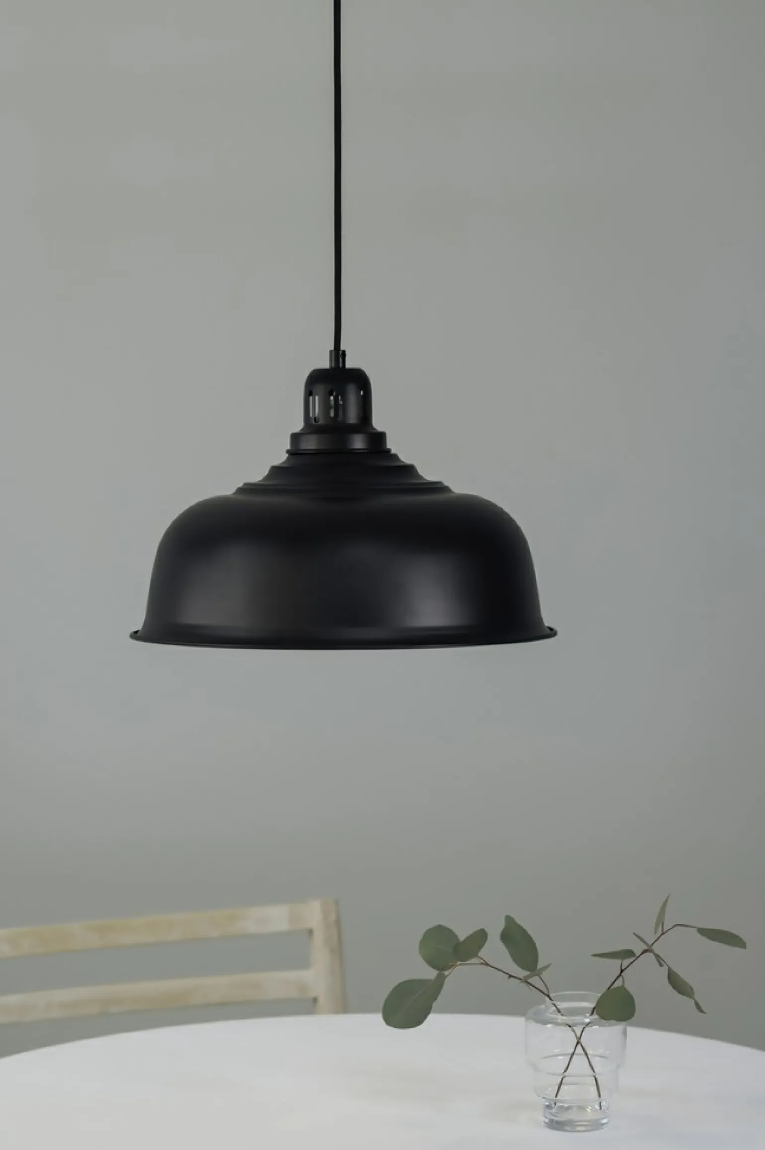 Outlet Industrialna, czarna lampa wisząca ⌀37,5cm 108426 z serii PORT | Kaja Żyrandole Nowoczesne