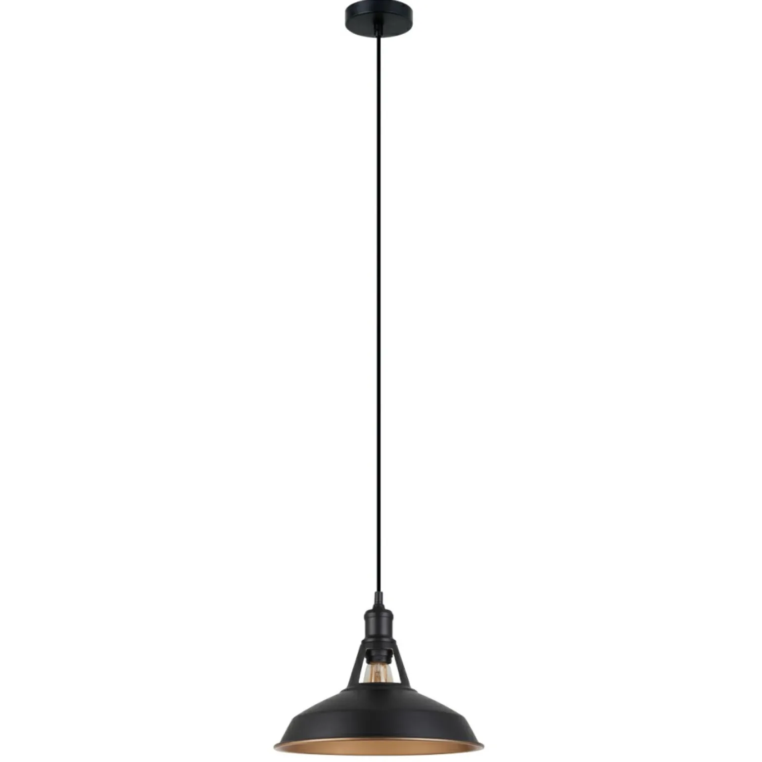 New Industrialna lampa do jadalni MDM-2315/1 M BK+GD FREYA | Kaja Żyrandole Nowoczesne