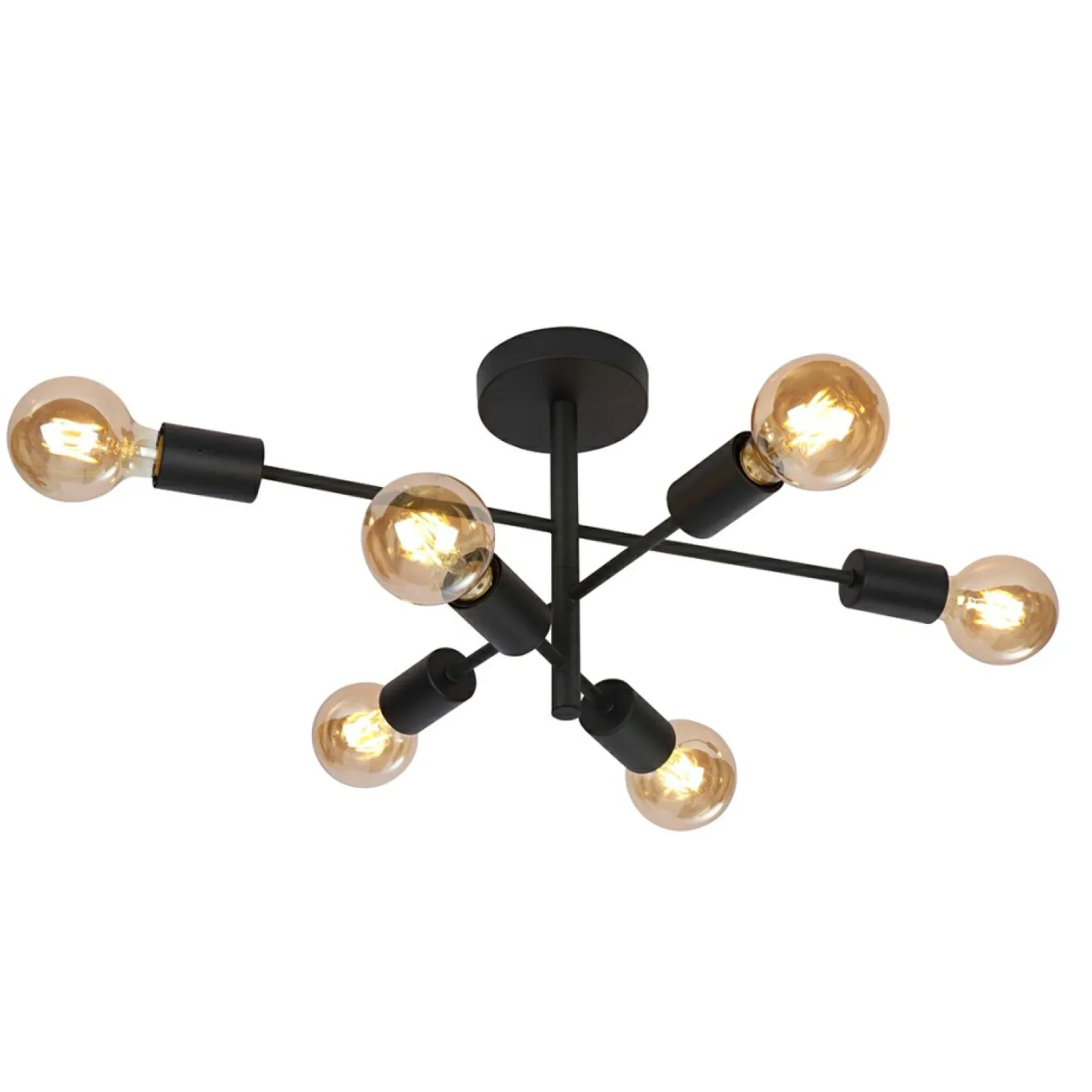 Shop Industrialna lampa sufitowa PNC-5679-6-BL ATLANTICO | Kaja Oświetlenie Żyrandole Nowoczesne