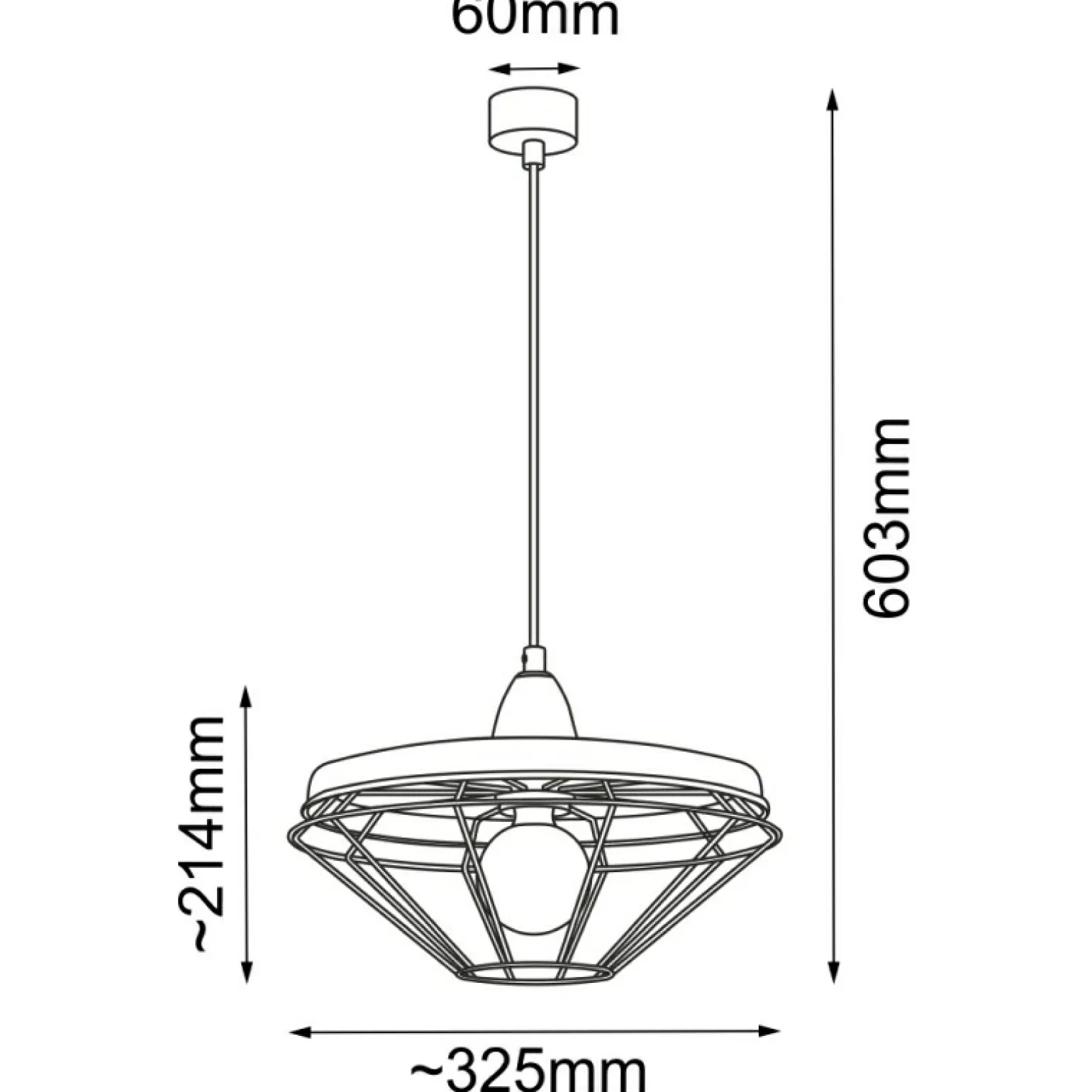 Fashion Industrialna lampa wisząca do kuchni ANT 5013 ALKABA | Kaja Żyrandole Nowoczesne