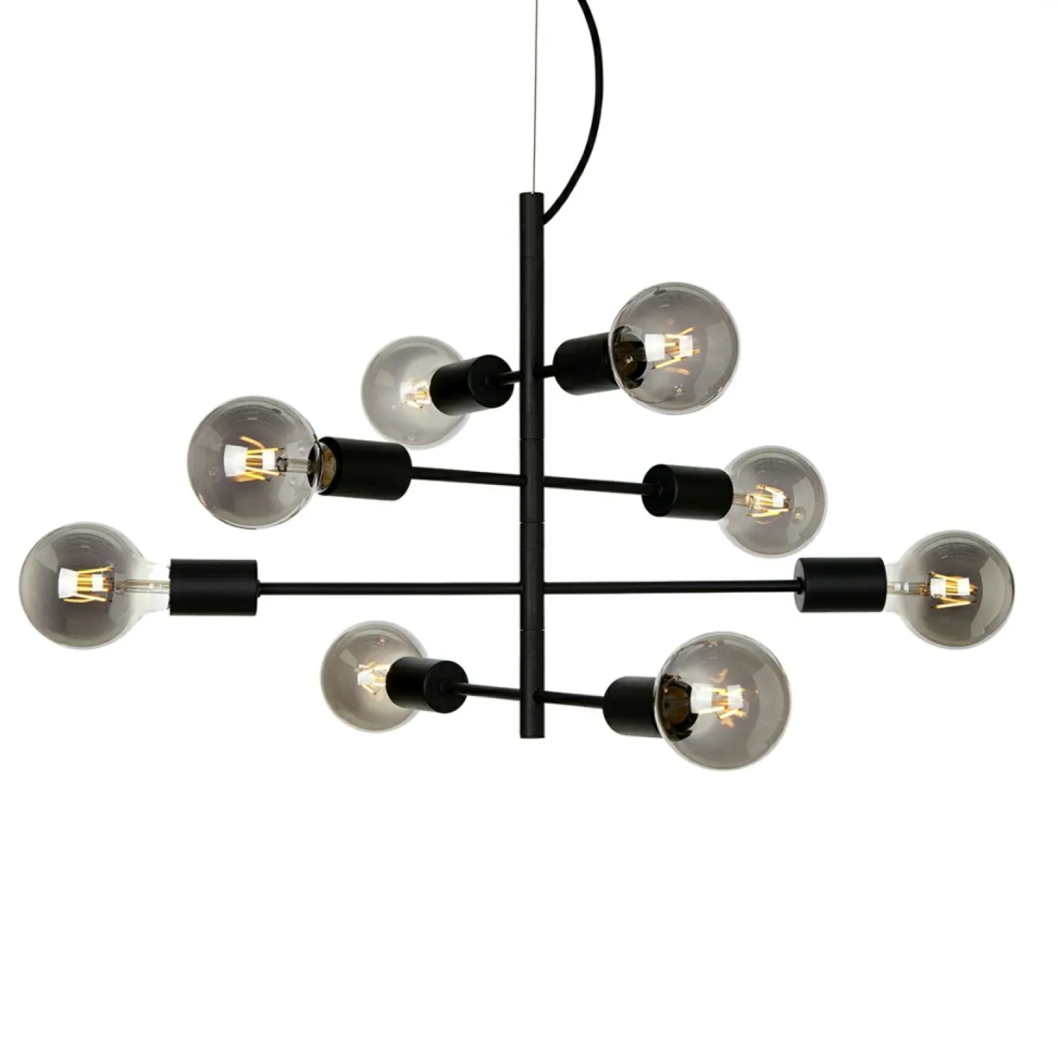 Sale Industrialna lampa wisząca PND-02431-8-BL PORTEL | Kaja Oświetlenie Żyrandole Nowoczesne