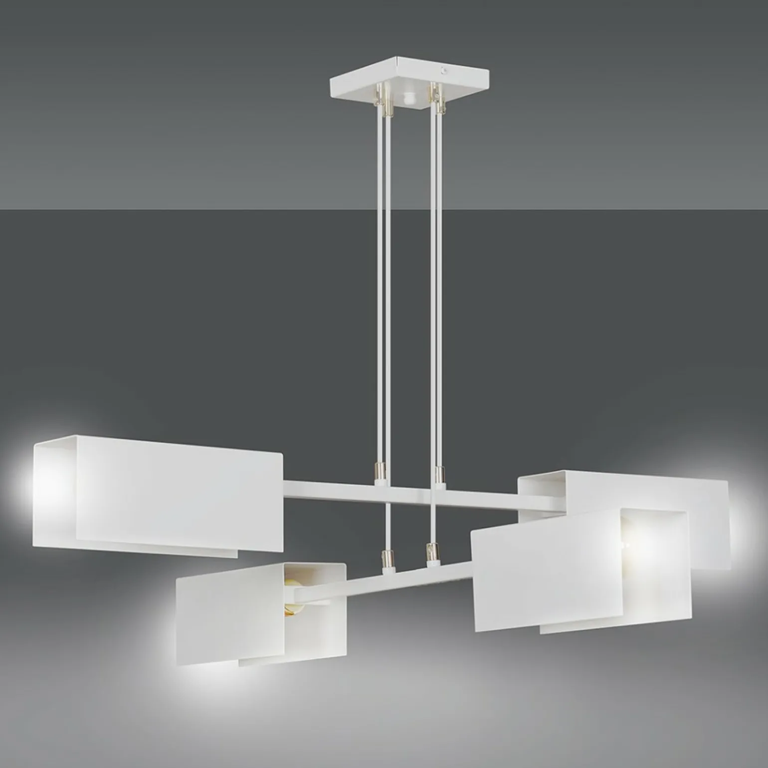 Fashion Industrialna lampa wisząca, regulowane zwisy 634/4 TOLOS | Kaja Żyrandole Nowoczesne