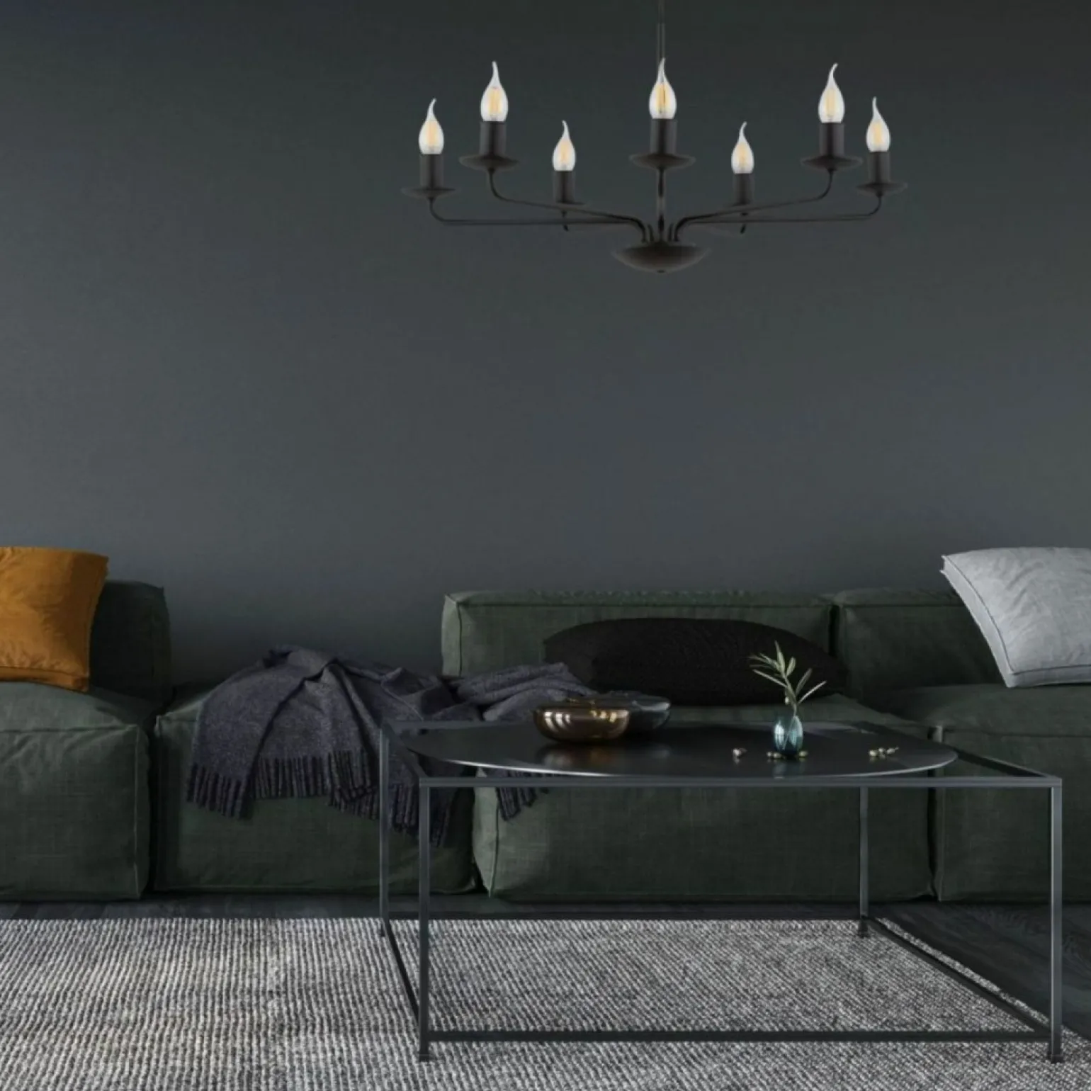 Sale Industrialna lampa wisząca świecznik do salonu TK 4613 z serii LIMAL Żyrandole Nowoczesne