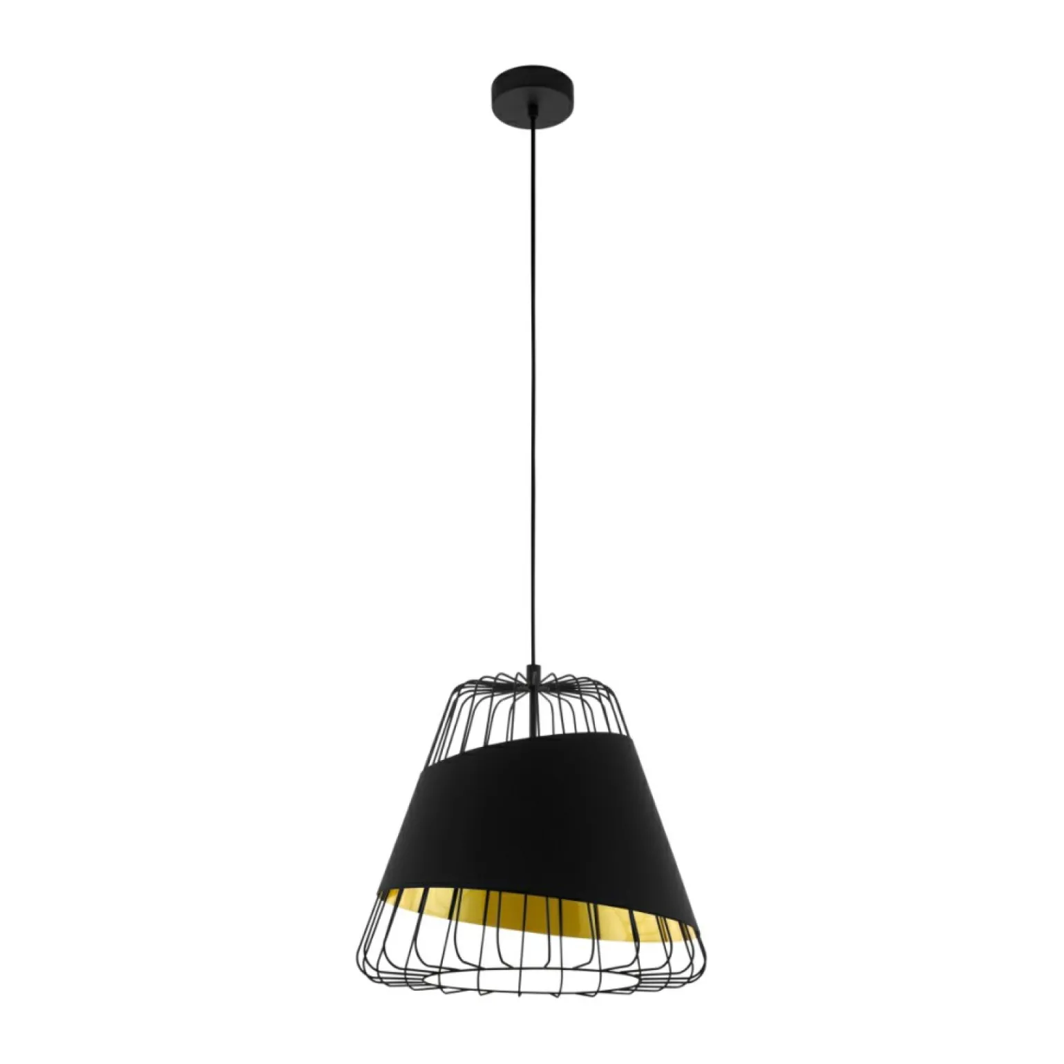 Best Sale Industrialna lampa z drucianym kloszem 49446 AUSTELL | Kaja Żyrandole Nowoczesne