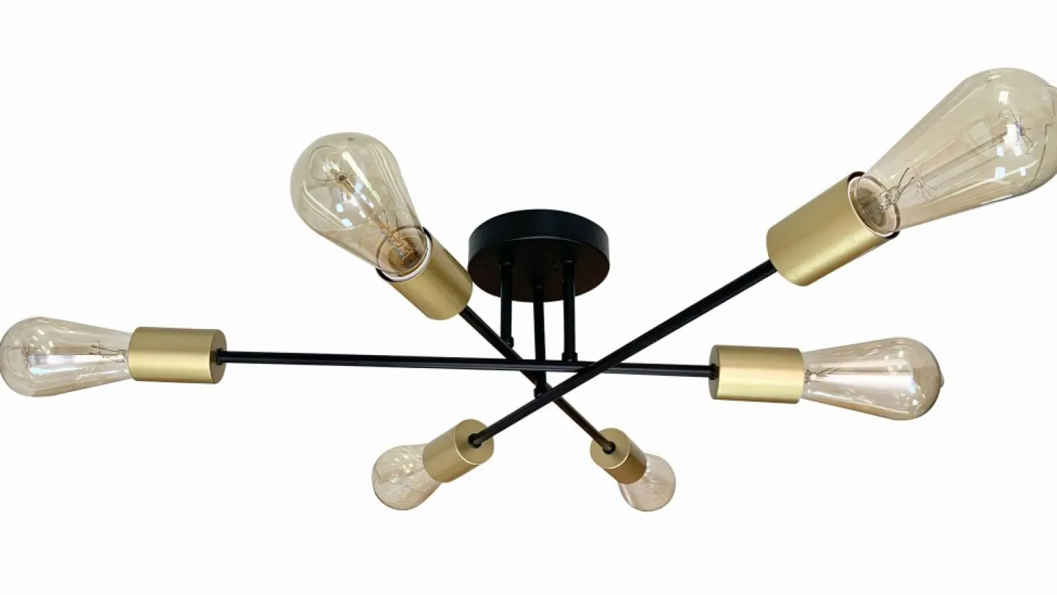 Discount Industrialna lampa z odsłoniętymi żarówkami 36-01245 z serii CRESPILO Żyrandole Nowoczesne
