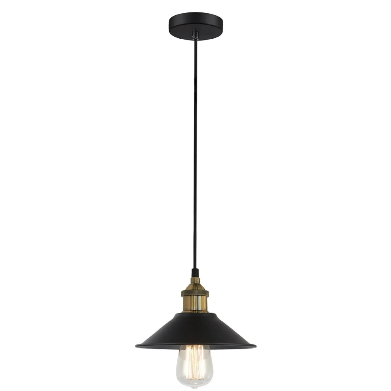 Sale Industrialny, czarny zwis MDM-2318/1S KERMIO | Kaja Oświetlenie Żyrandole Nowoczesne