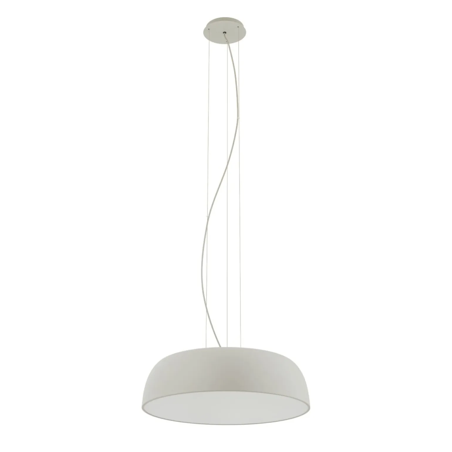 Store Jasnoszara, talerzowa lampa wisząca ⌀58cm 11231 SATELLITE | Kaja Żyrandole Nowoczesne