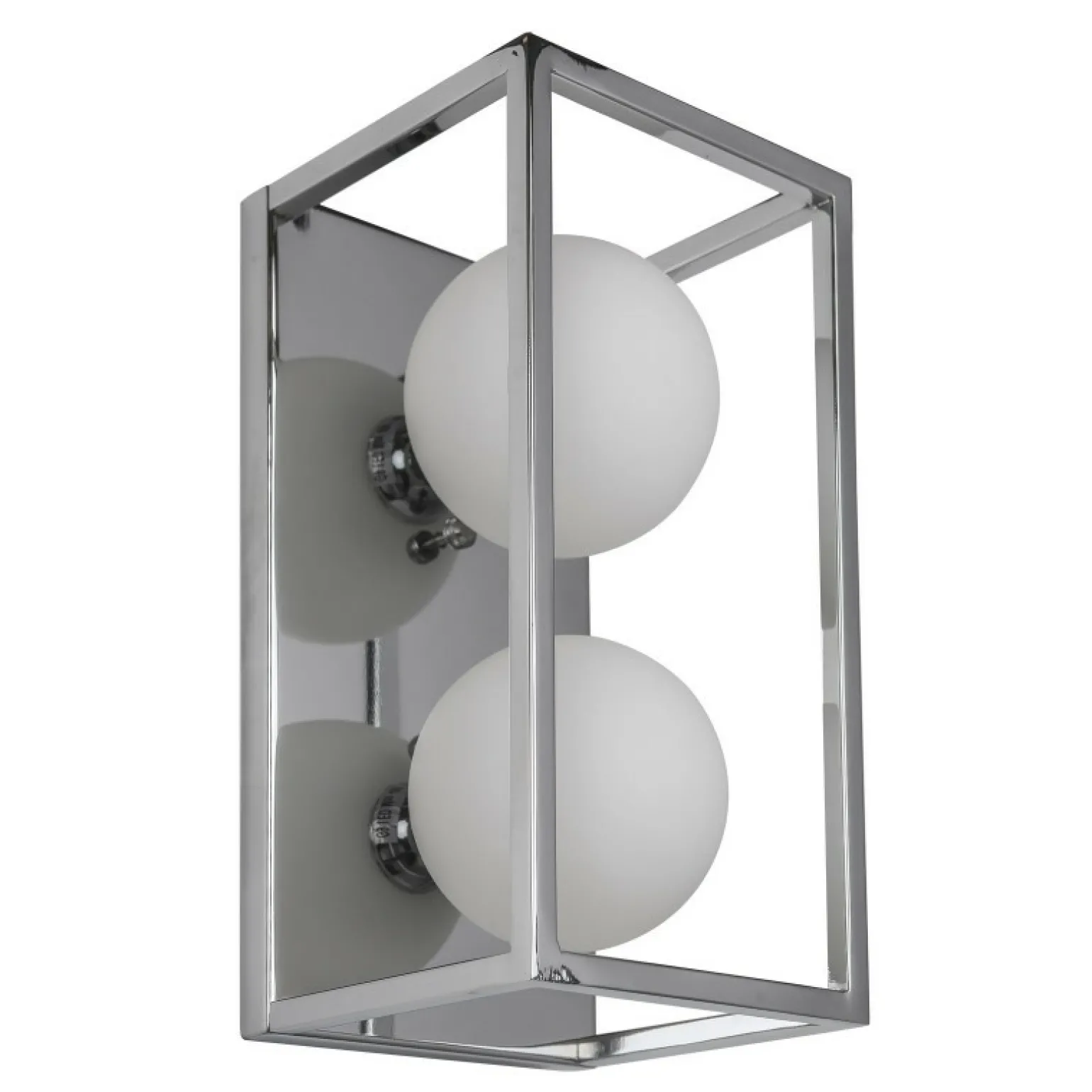 Clearance Kinkiet box z białymi kloszami MB-BR4367-W2 CH DAISY | Kaja Żyrandole Nowoczesne