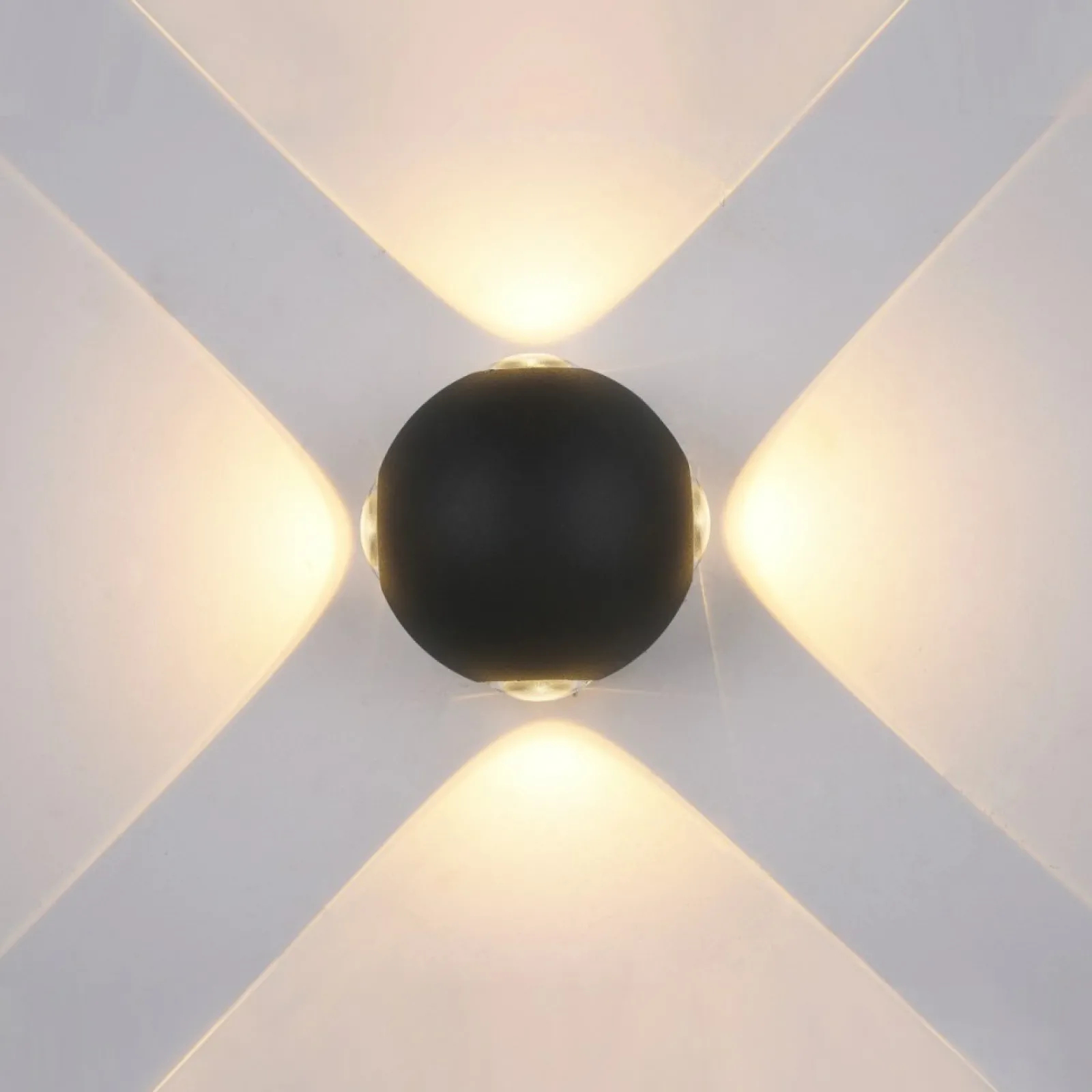 Sklep Kaja Kinkiet elewacyjny 4-stronny kula LED PL-307B TRIVENTO | Kaja* Kinkiety Ogrodowe