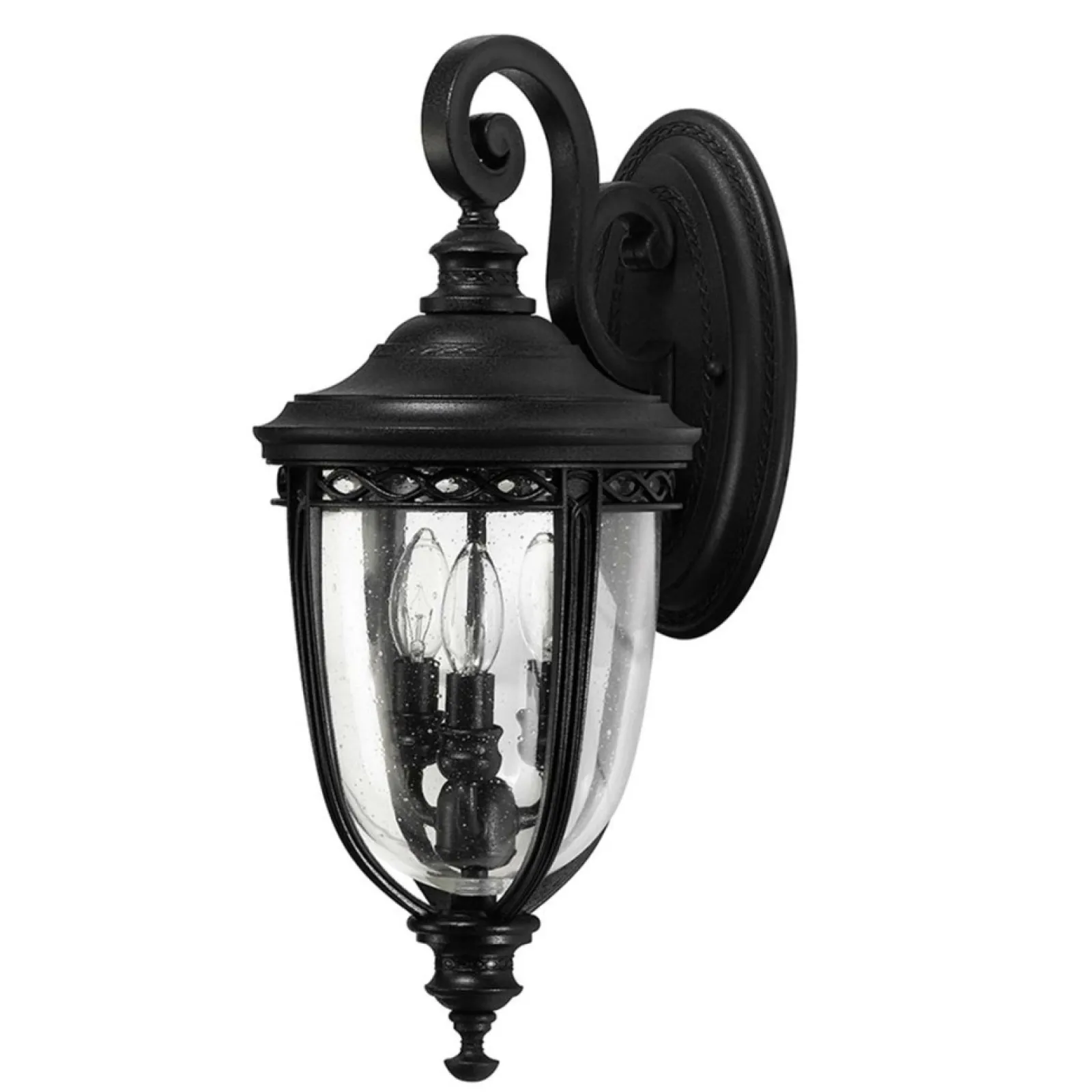 Sklep Kaja Kinkiet w nurcie klasycznym FE-EB2-M-BLK z serii ENGLISH BRIDLE* Kinkiety Ogrodowe