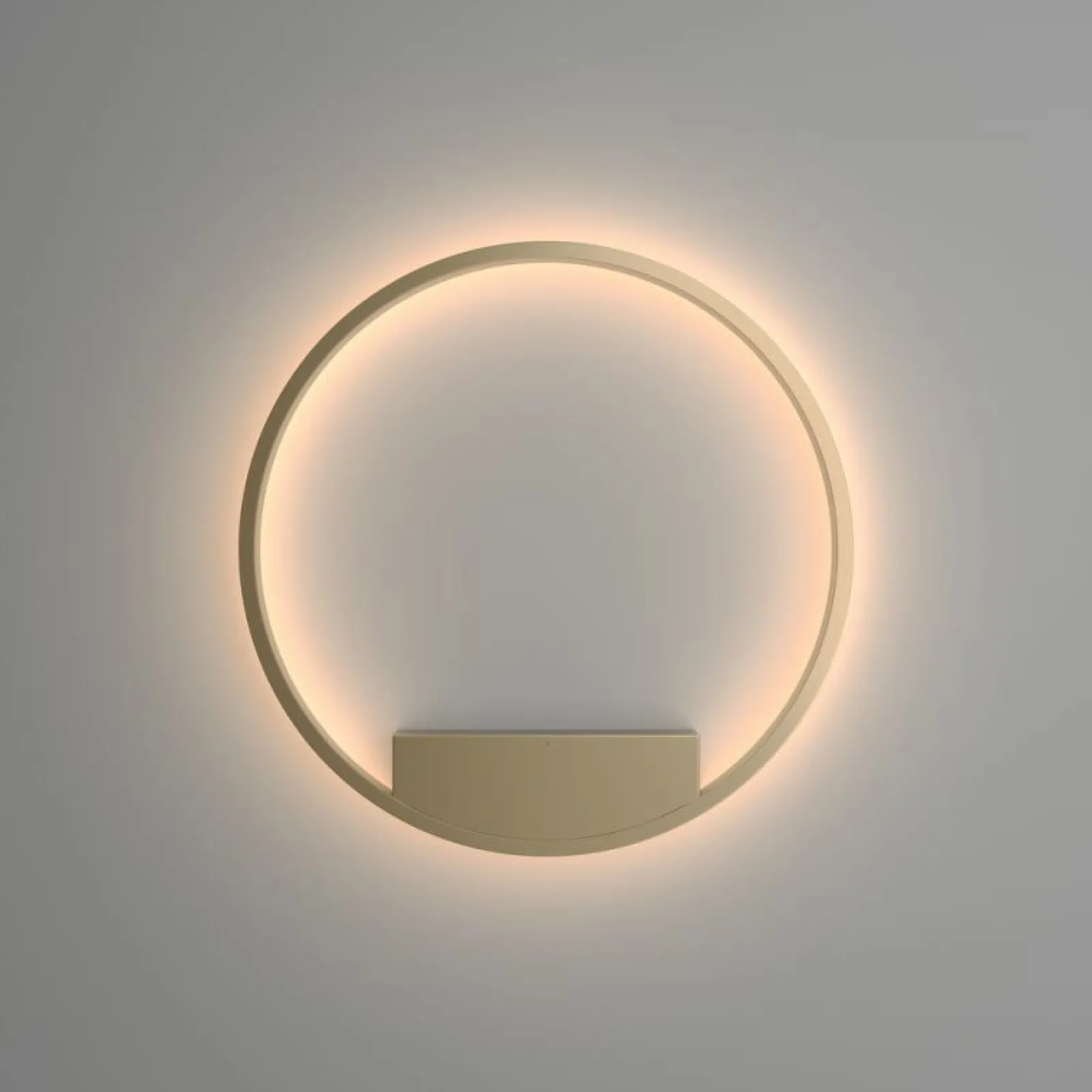 Sklep Kaja Kinkiet w złotym kolorze, średnica 60cm MOD058WL-L35BS3K z serii RIM* Lampy Led