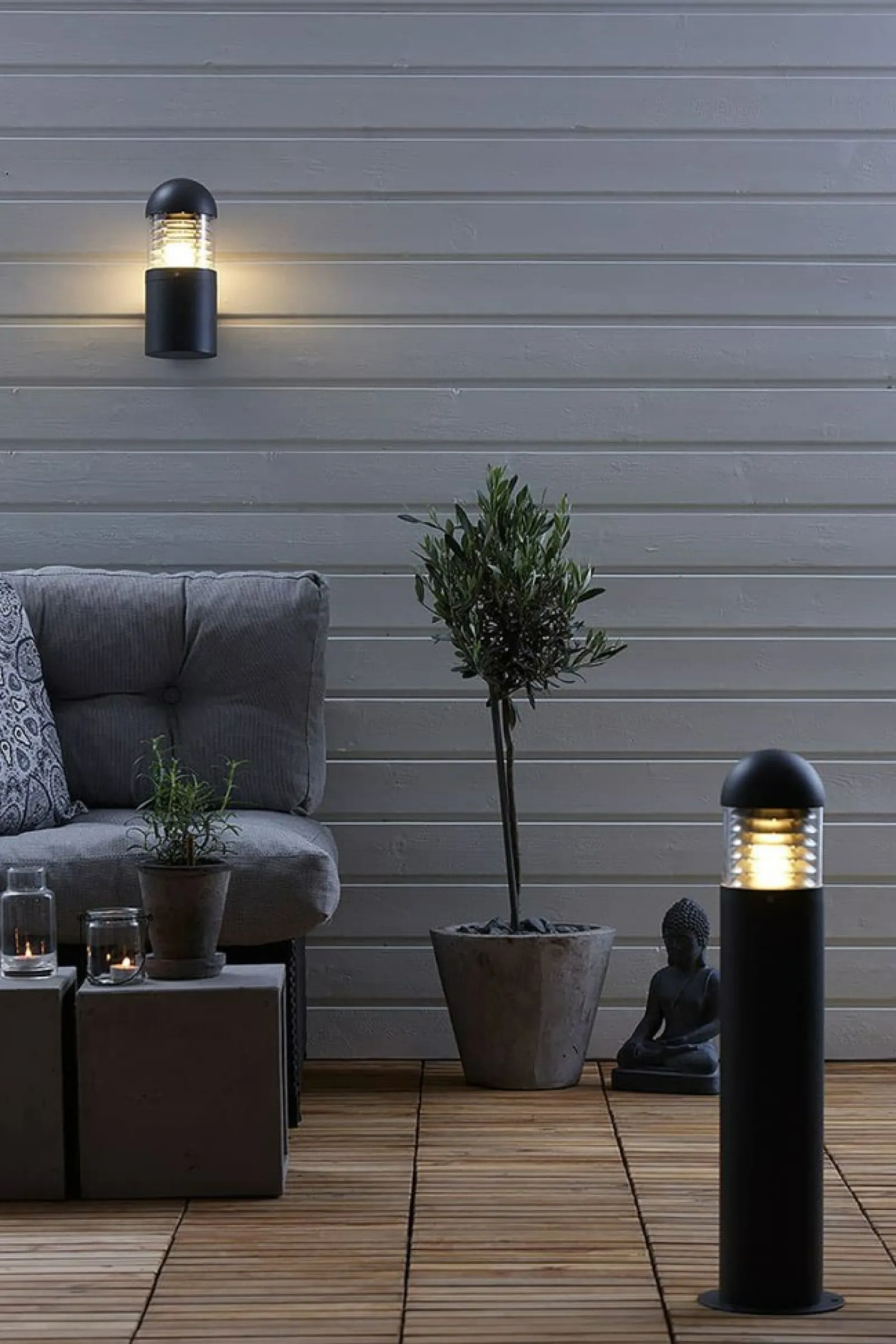 Sklep Kaja Klasyczna czarna lampa ogrodowa duży gwint 102571 | Kaja Oświetlenie* Lampy Ogrodowe Stojące