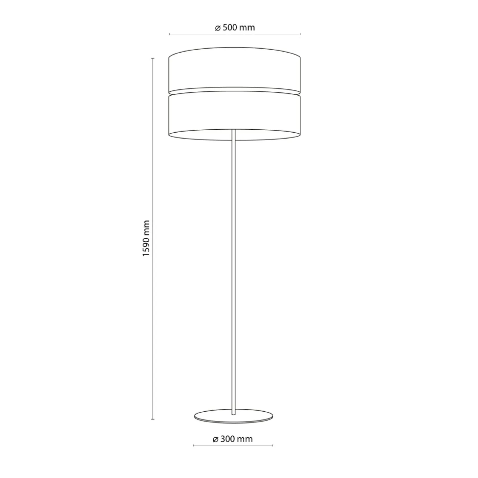 Sklep Kaja Klasyczna lampa podłogowa z abażurem boho TK 5123 z serii NICOL | Kaja* Lampy Podłogowe Z Abażurem