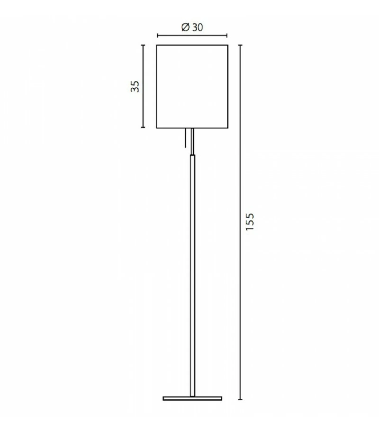 Sklep Kaja Klasyczna lampa stojąca ze smukłym abażurem 67833 ONDE | Kaja* Lampy Podłogowe Z Abażurem | Tradycyjne Lampy Podłogowe