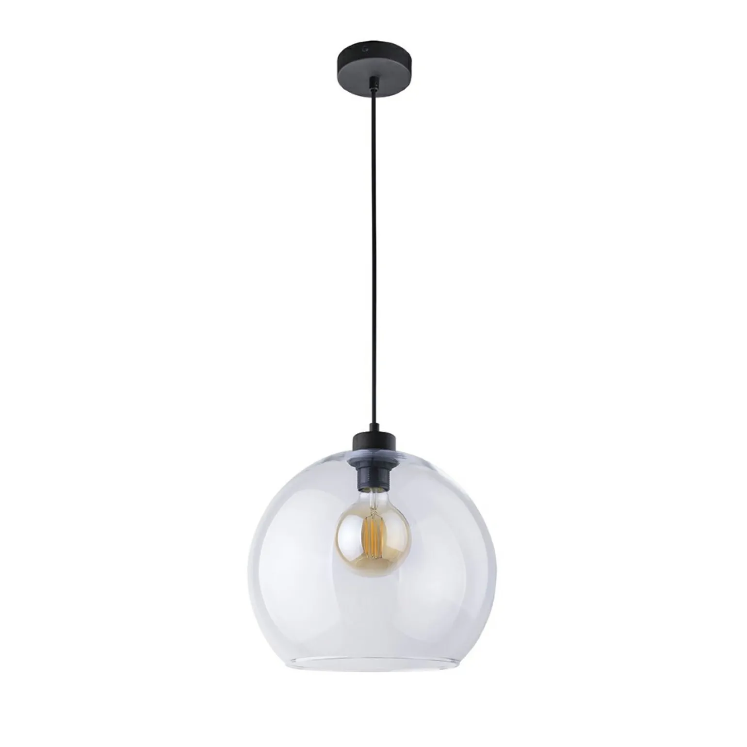 Shop Klasyczna lampa wisząca z okrągłym kloszem TK 4353 z serii CUBUS Żyrandole Nowoczesne