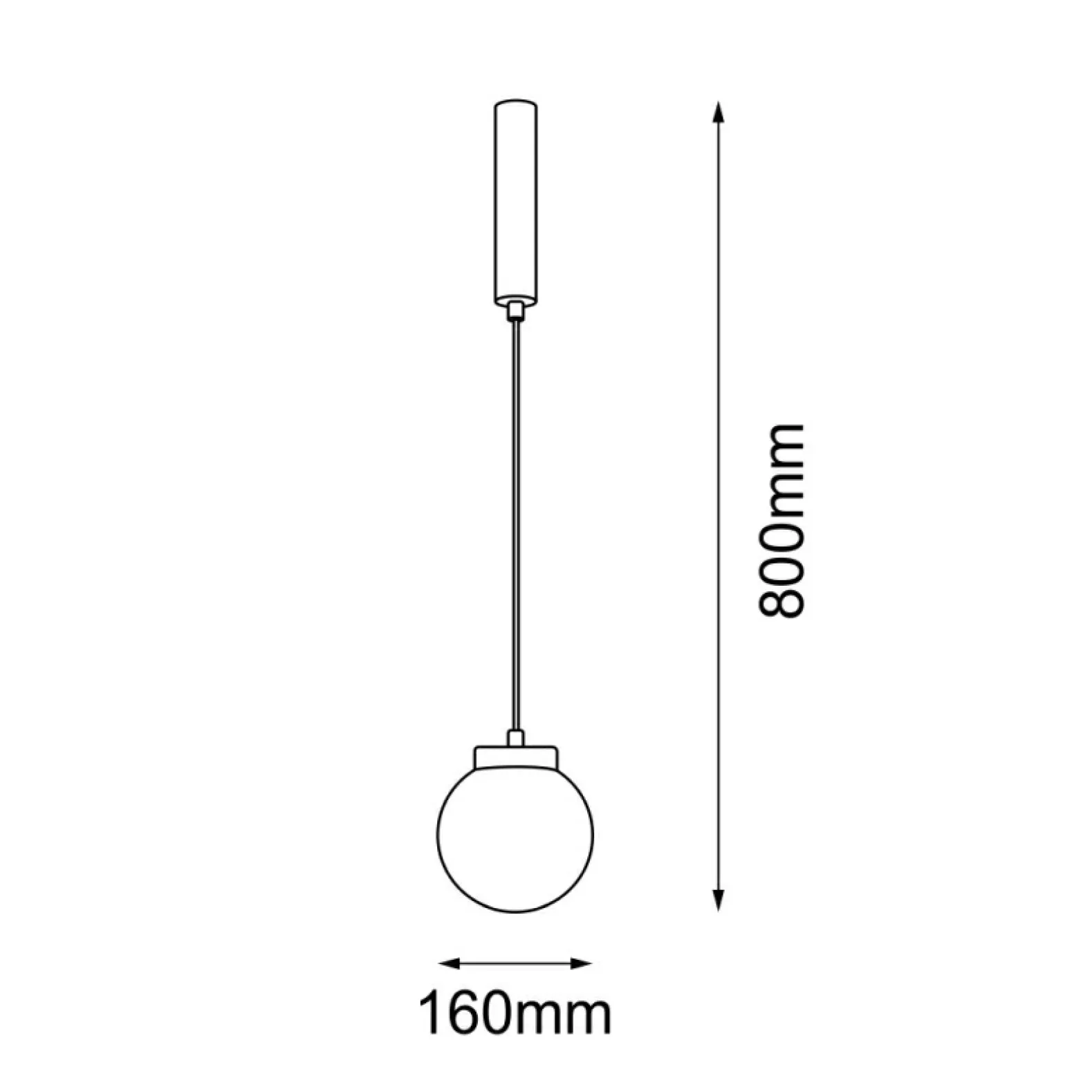 Shop Klasyczna, pojedyncza lampa wisząca kula ANT 5073 IO | Kaja Żyrandole Nowoczesne