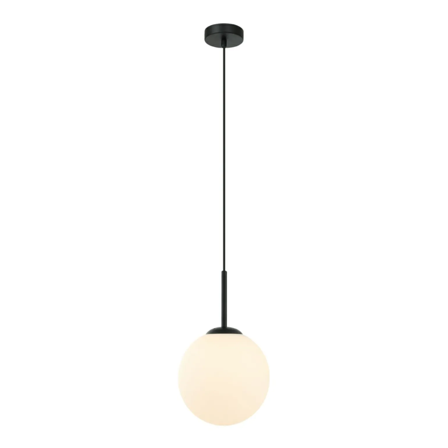 Cheap Klasyczny zwis z okrągłym kloszem PND-5578-1S-BK DEORE | Kaja Żyrandole Nowoczesne