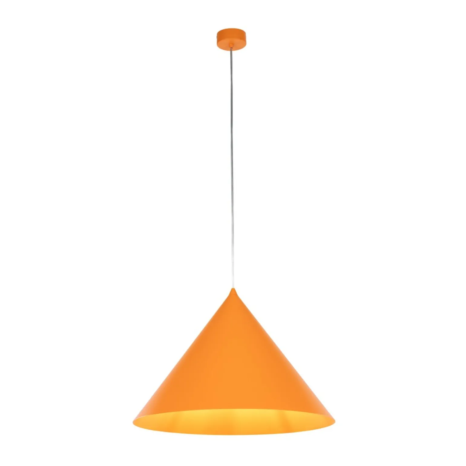 Sale Kolorowa lampa wisząca do kuchni TK 10088 CONO ORANGE | Kaja Żyrandole Nowoczesne