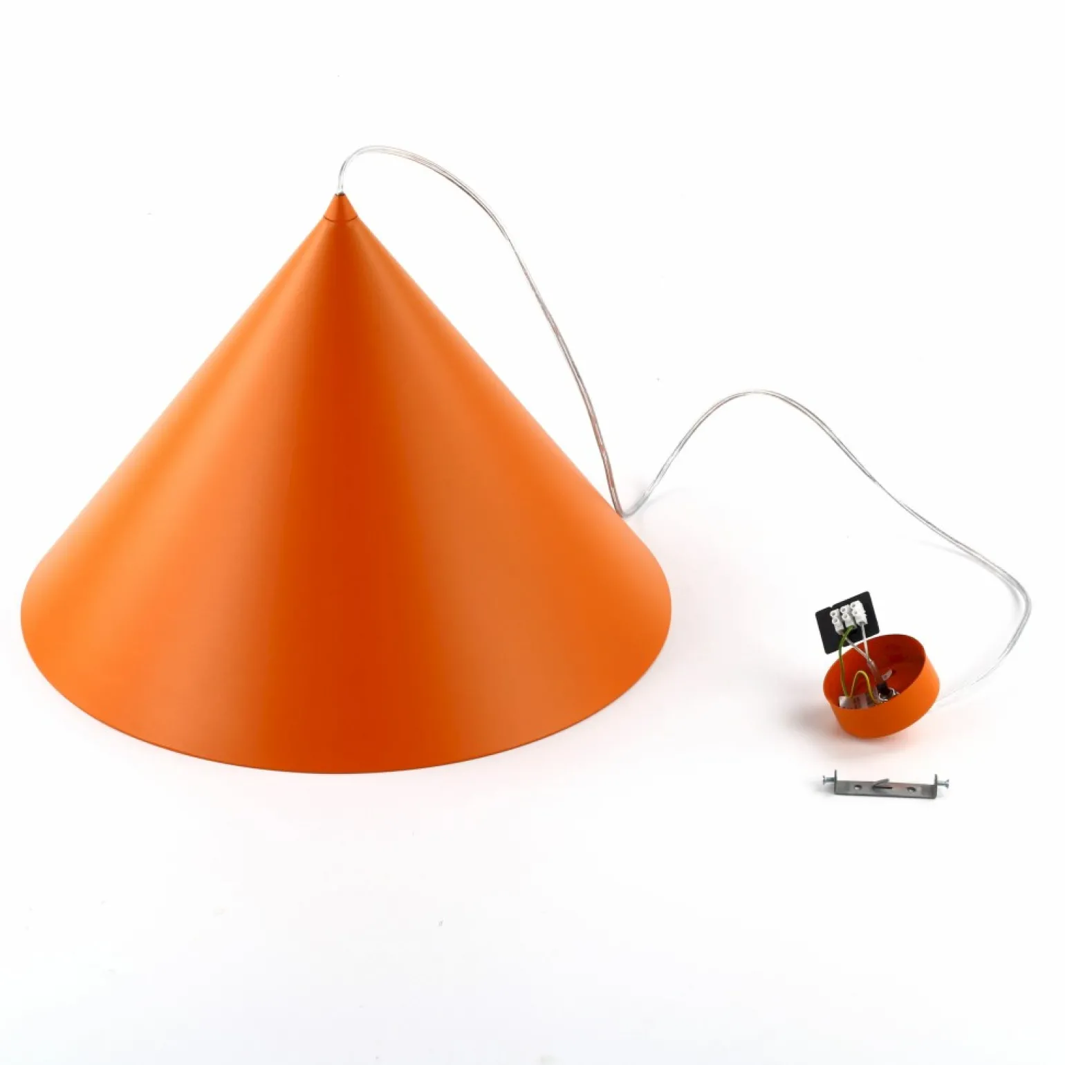 Sale Kolorowa lampa wisząca do kuchni TK 10088 CONO ORANGE | Kaja Żyrandole Nowoczesne