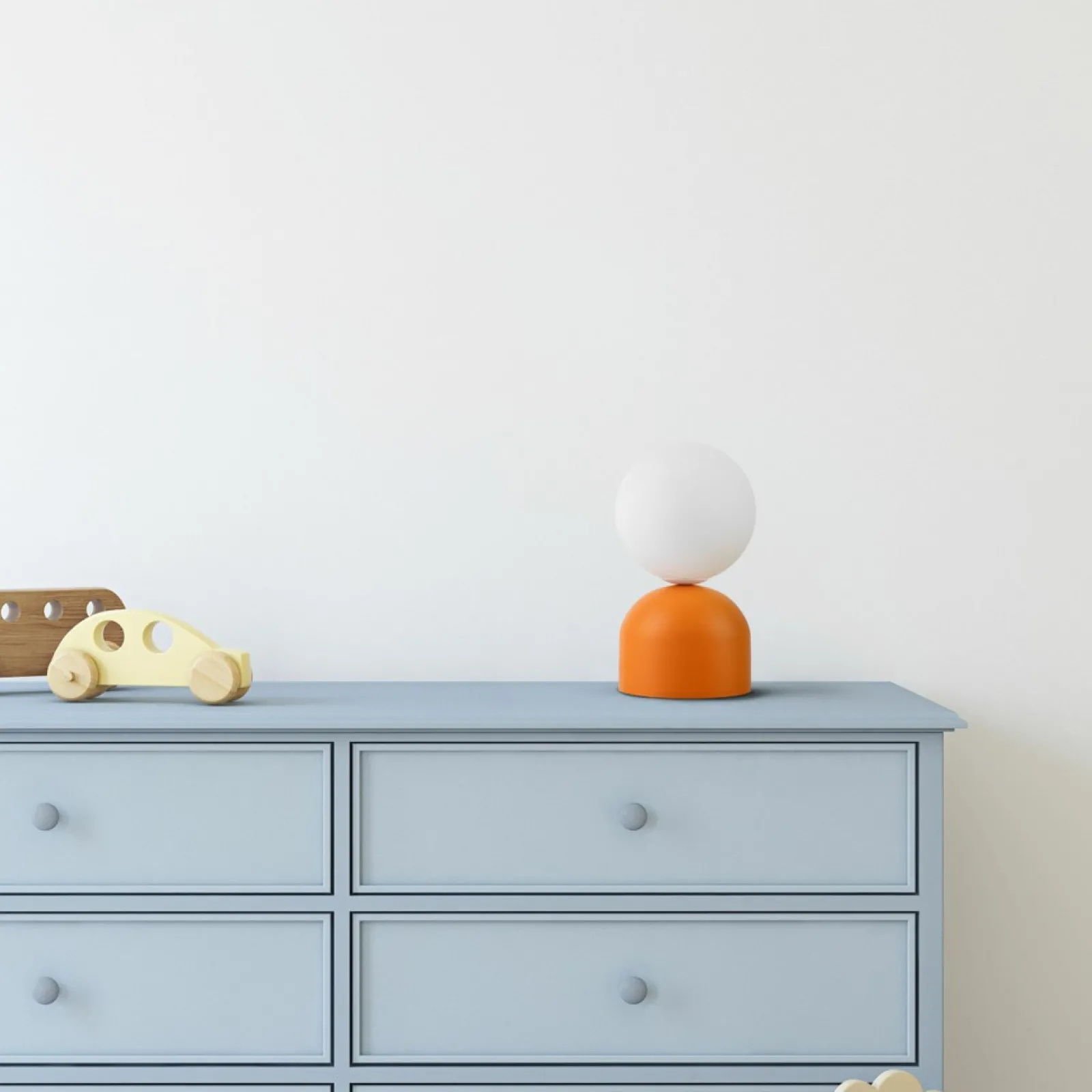 Sklep Kaja Kolorowa lampka do pokoju dziecięcego TK 16041 MIKI ORANGE | Kaja* Nowoczesne Lampki Stołowe