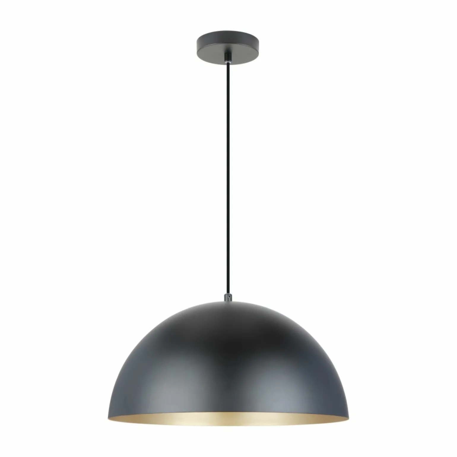 Best Sale Kopułowa, czarno-złota lampa wisząca A8001XL-BK VELA | Kaja Żyrandole Nowoczesne