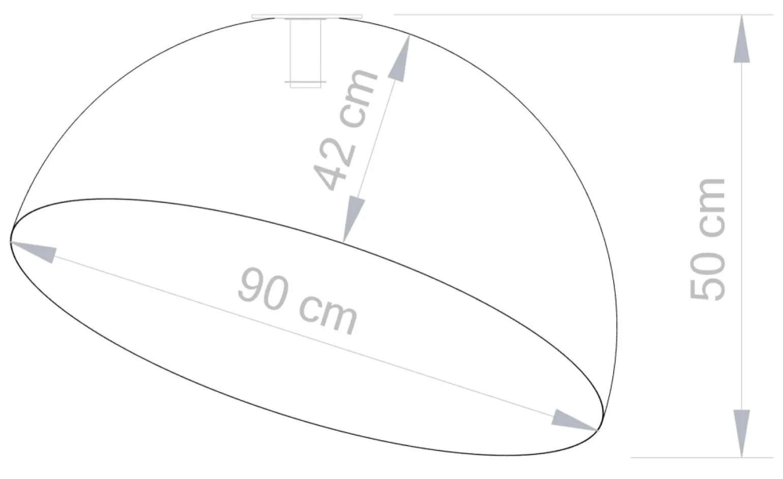 Cheap Kopułowa lampa do skandynawskiego salonu SIG 32463 - SFERA 90 B/ZŁ Żyrandole Nowoczesne